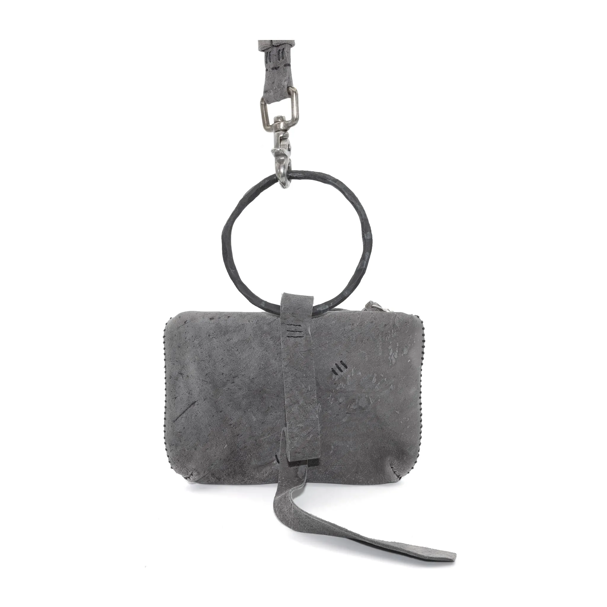 kudu leather pouch bag - sample -