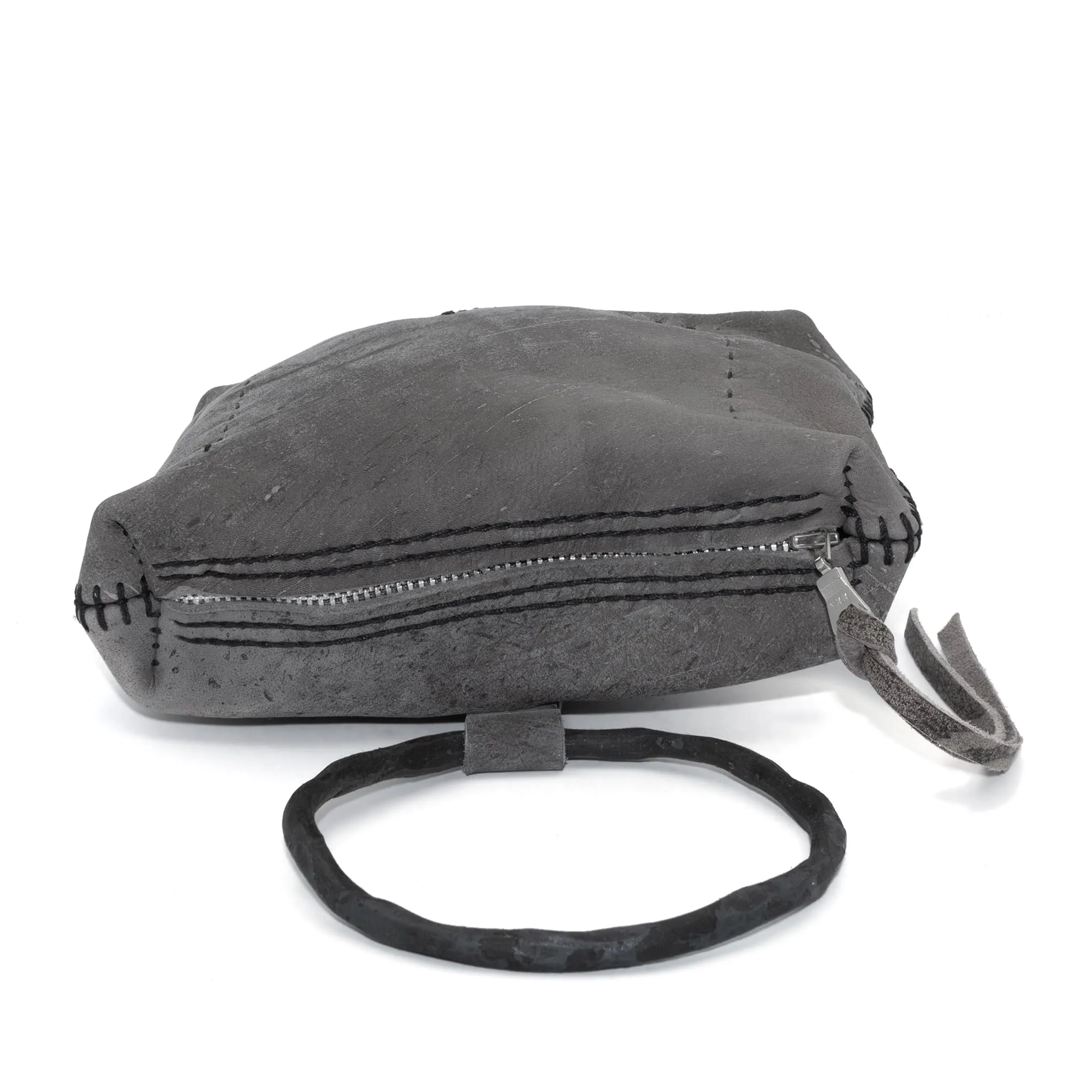 kudu leather pouch bag - sample -
