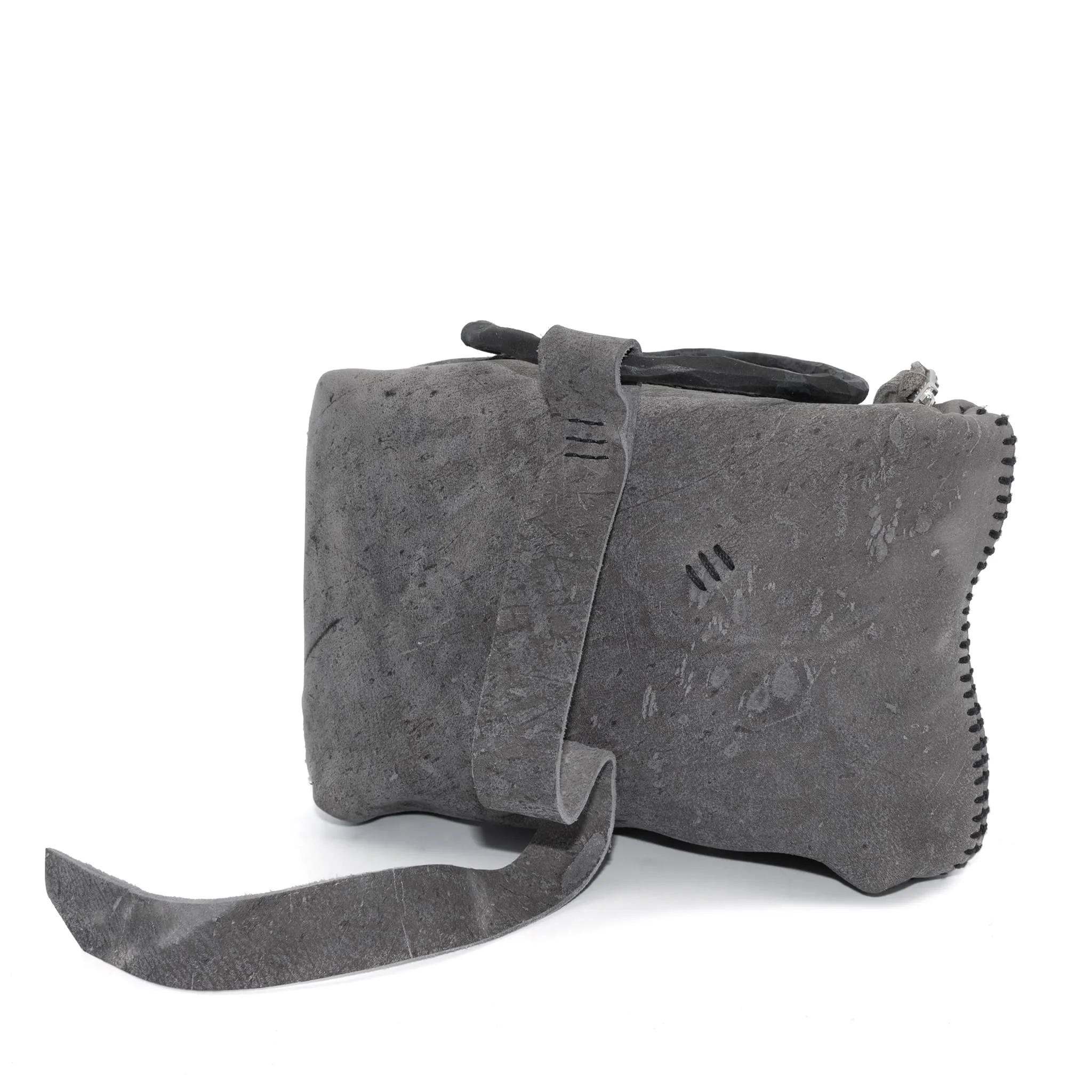 kudu leather pouch bag - sample -