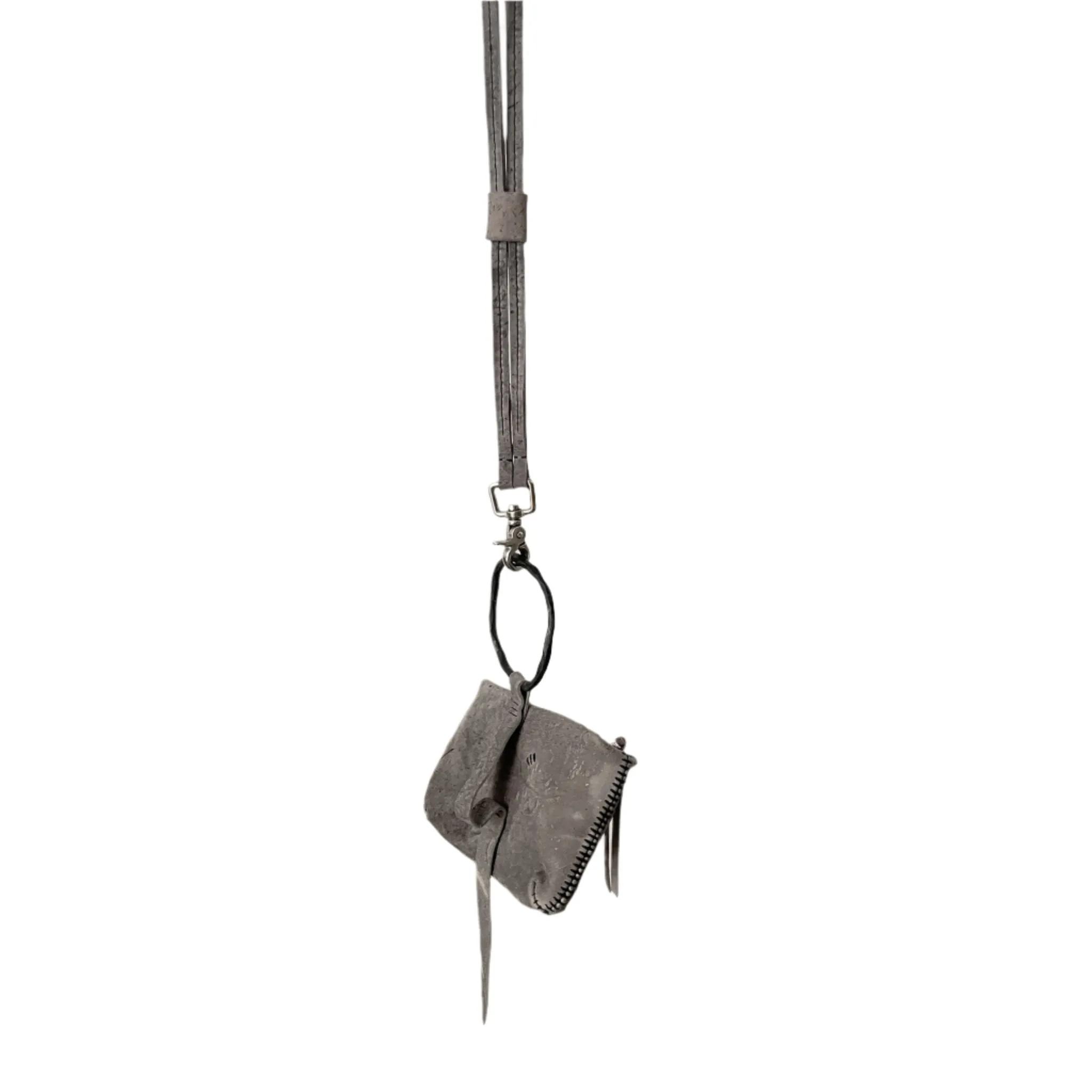 kudu leather pouch bag - sample -