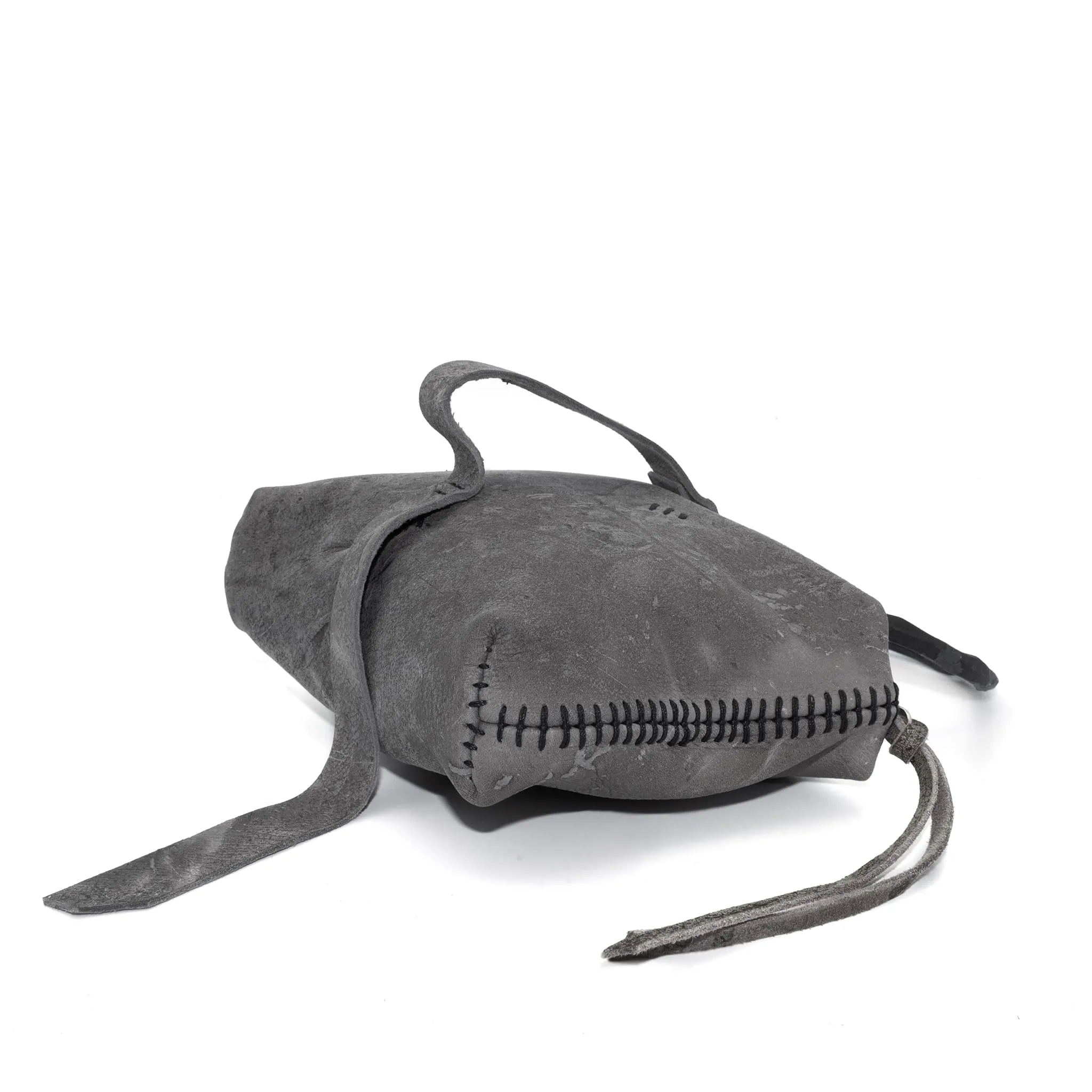 kudu leather pouch bag - sample -