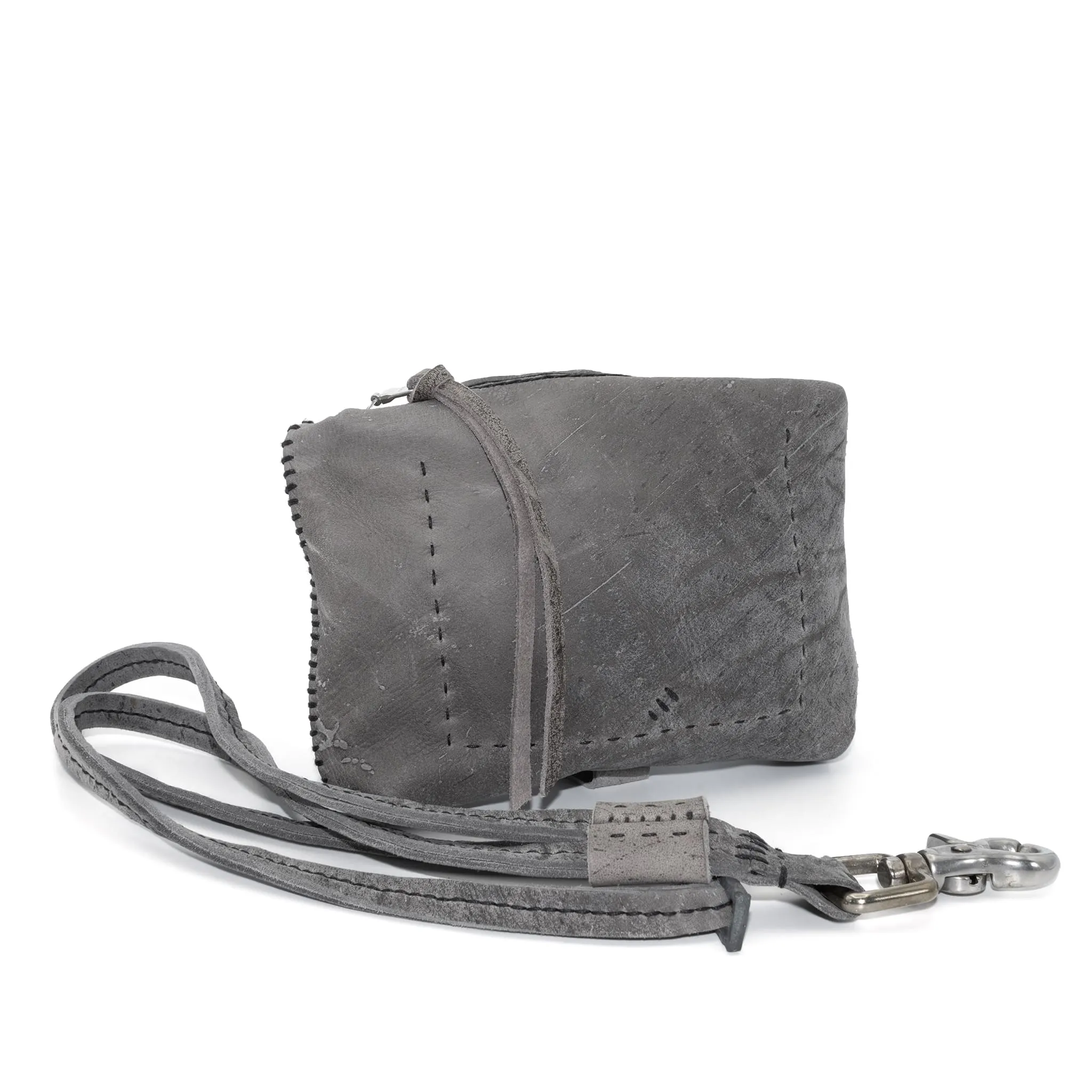 kudu leather pouch bag - sample -