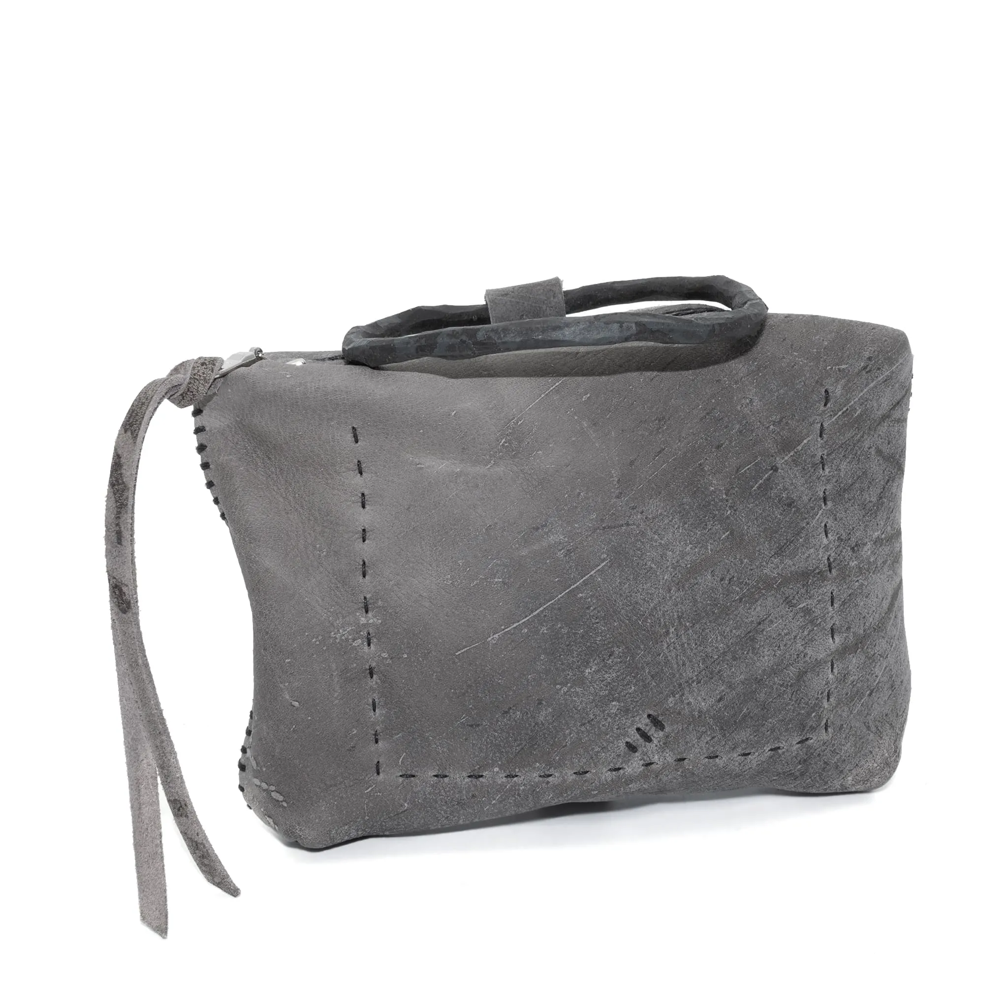 kudu leather pouch bag - sample -