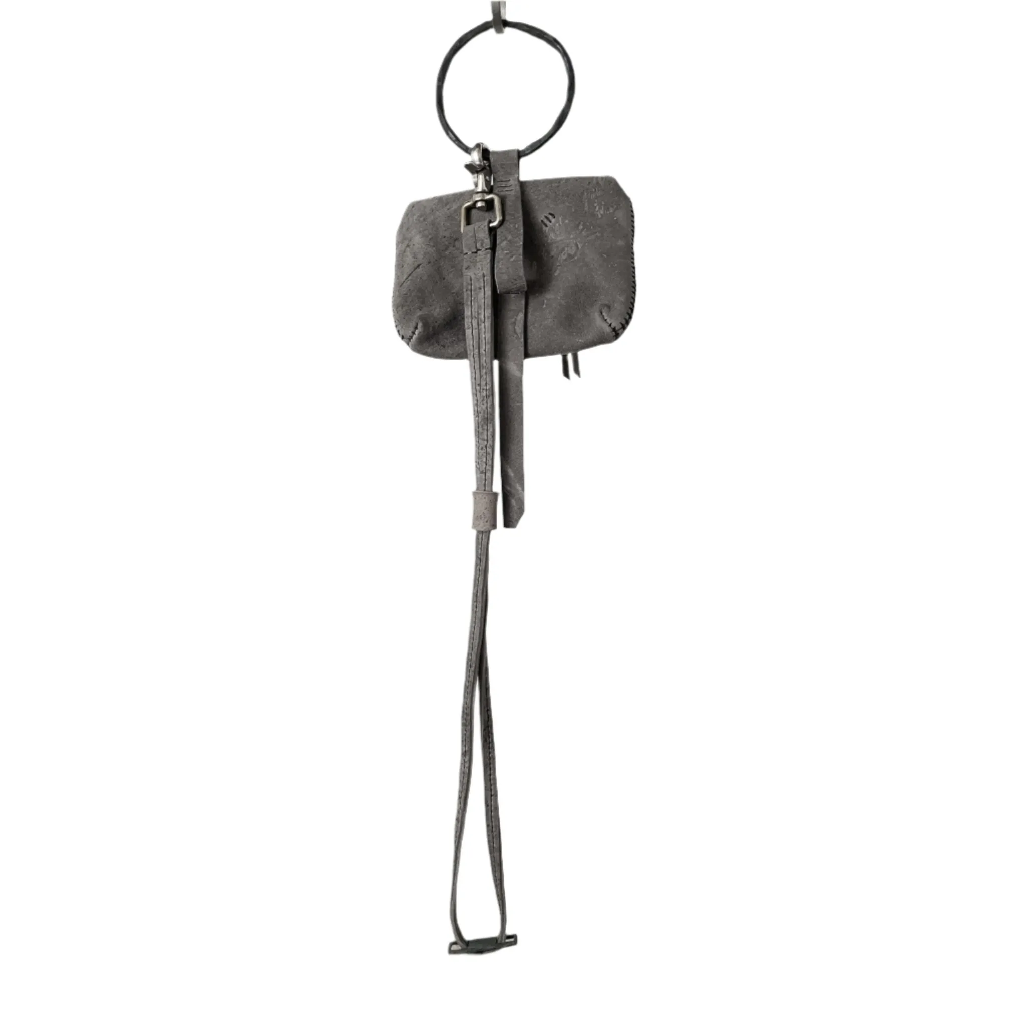 kudu leather pouch bag - sample -