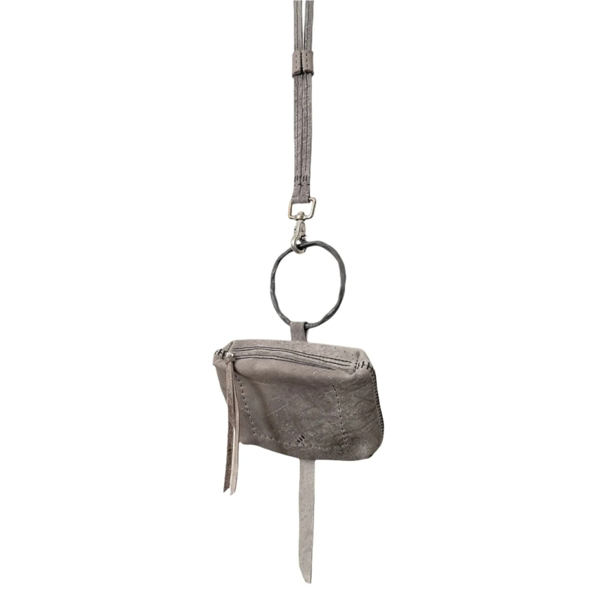 kudu leather pouch bag - sample -