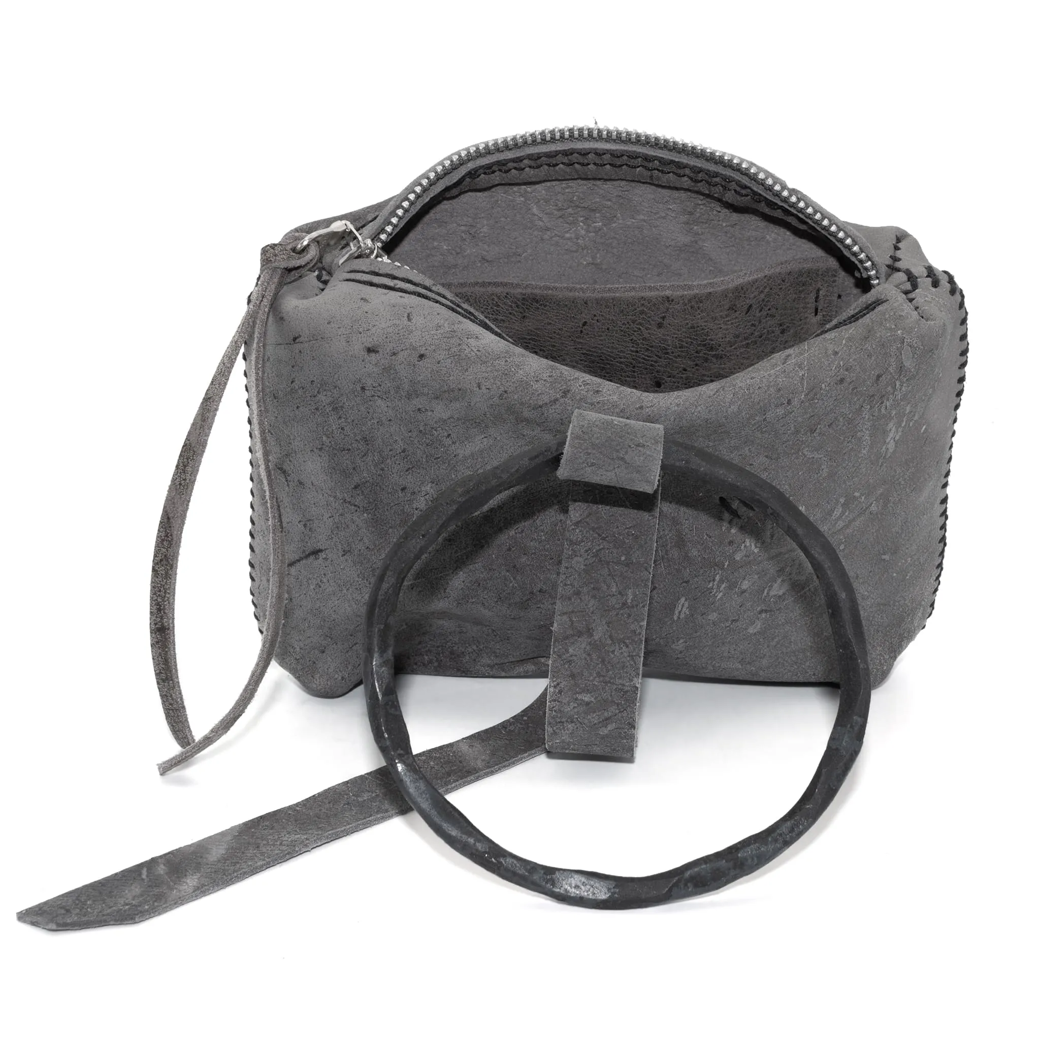 kudu leather pouch bag - sample -