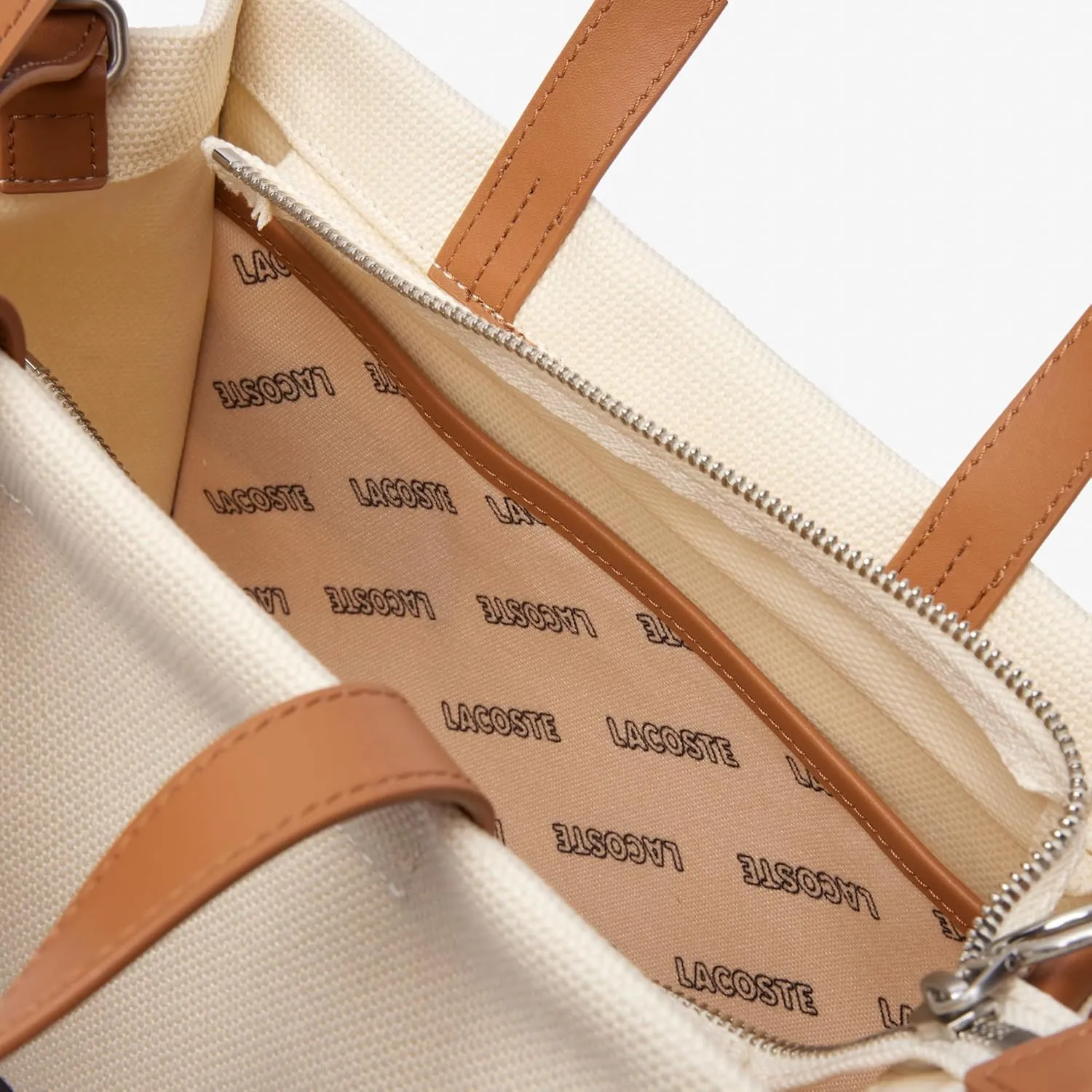 Lacoste Heritage Canvas Shopping Bag