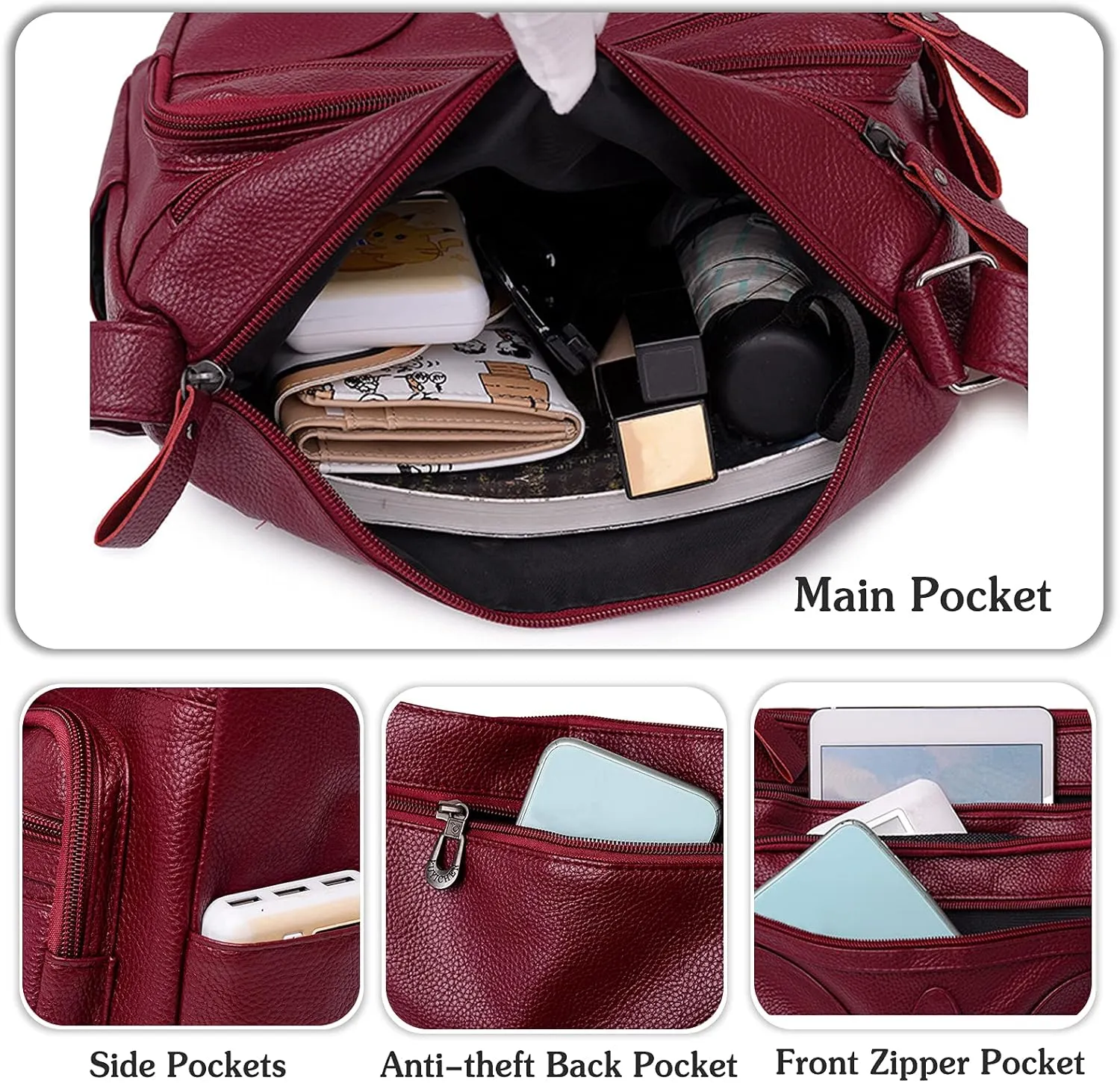 Lana | Waterproof Leather Shoulder Bag