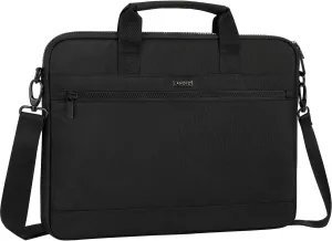 LANDICI 360° Protective Laptop Bag Case 14-15 Inch with Shoulder Strap & Handle, Waterproof Computer Sleeve Cover for MacBook Air/Pro 15, Chromebook 14, Slim Briefcase for Men Women, Black