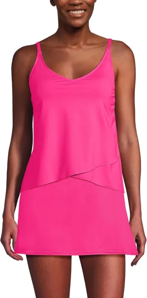 Lands' End Women's Tulip Hem Tankini Top