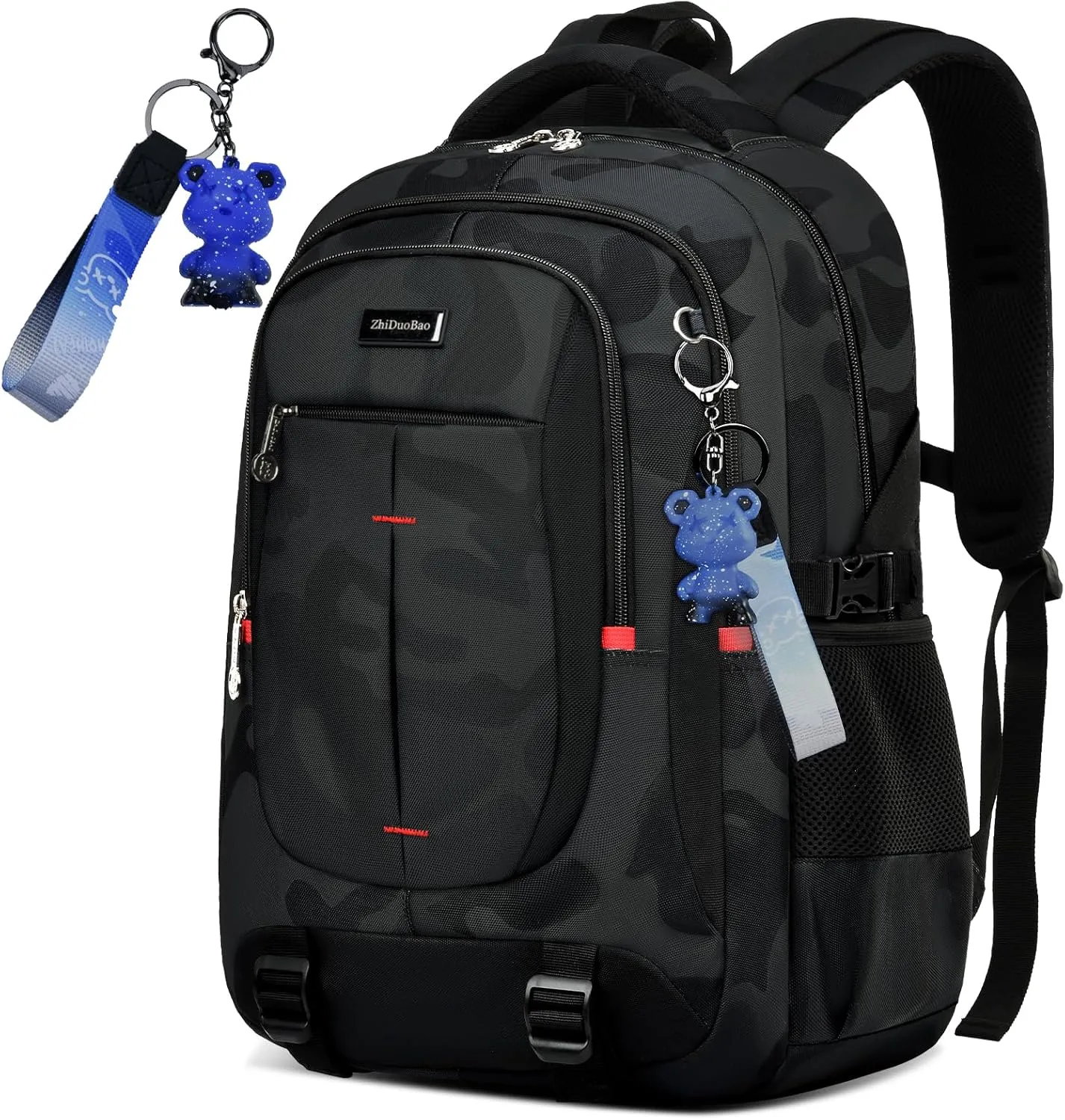 Laptop Backpack, Business Travel Backpack with Charging Slit for Men Womens, Anti Theft Water Resistant Computer Backpack Fits 15-17 Inch Laptop and Notebook black camouflage school bags