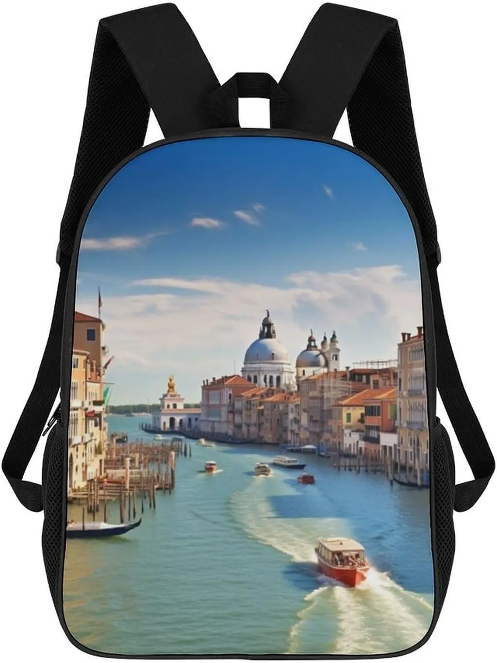 Laptop Backpack Purse 17 Inch Travel Laptop Bag Grand Canal in Italy Computer Bag Daypack Business Work Bag for Women