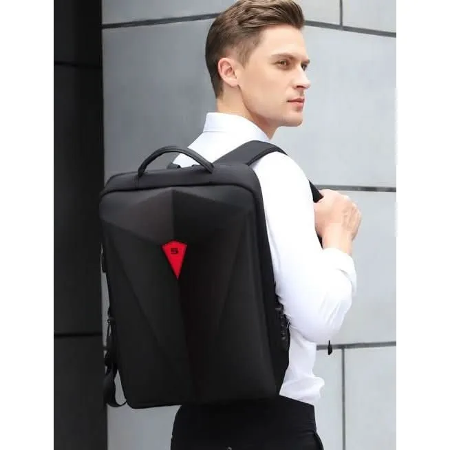 Laptop Backpack with Hardcase   USB Charging Port | Water Resistant