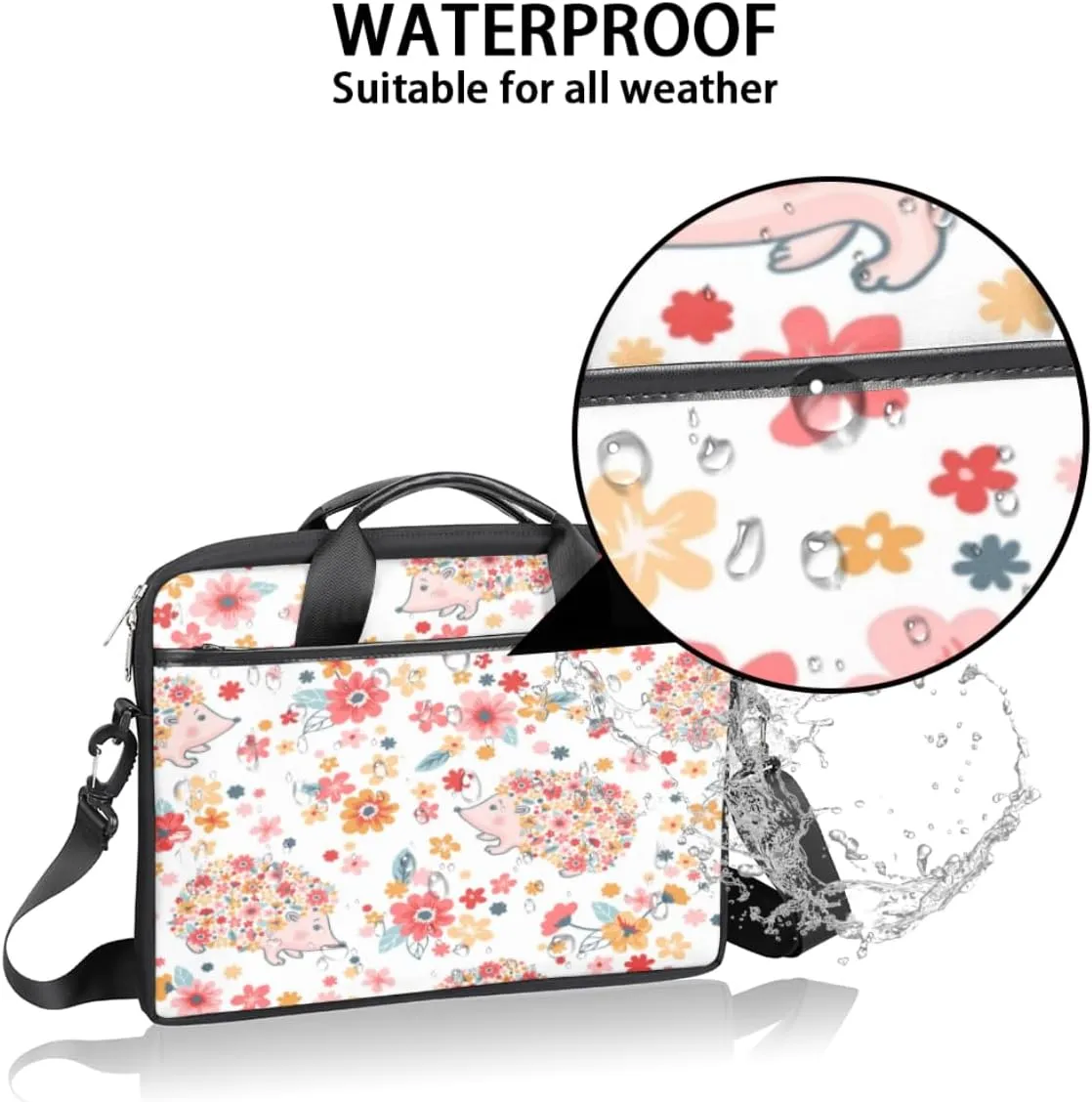 Laptop Bag 13-15 Inch Laptop Sleeve Case for Men Women Briefcase Messenger Bag Computer Shoulder Bag for Travel Work