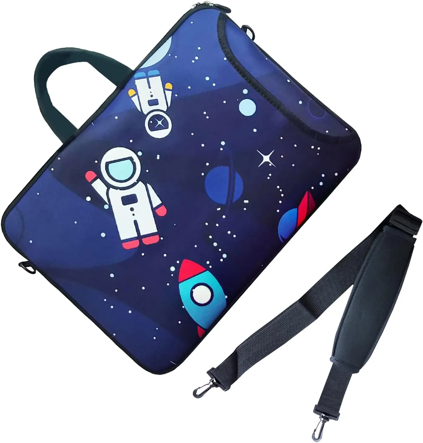 Laptop Bag Carrying Cases Computer Shoulder Messenger Cover for Women,Fits Laptops/Notebook/ebooks/Tablet/ipad (13-13.3 inch, Rocket)
