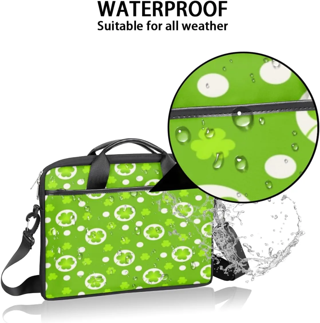 Laptop Bag Case Shoulder Messenger Carrying Bag 13 14 15 Inch Waterproof Computer Sleeve Cover