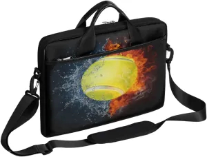 Laptop Bag Case Sleeve Sport Tennis,Table Laptop Shoulder Messenger Bag Ball Yellow for 14 14.5 Inch Computer