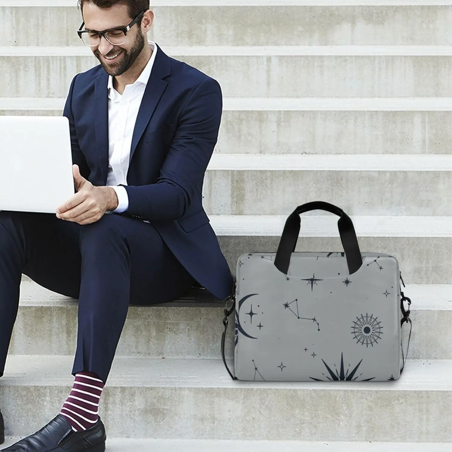 Laptop Bag for Women 15.6 Inch Laptop Tote Work Bag Professional Computer Briefcase Business Office Bag Handbag Multicolor 1