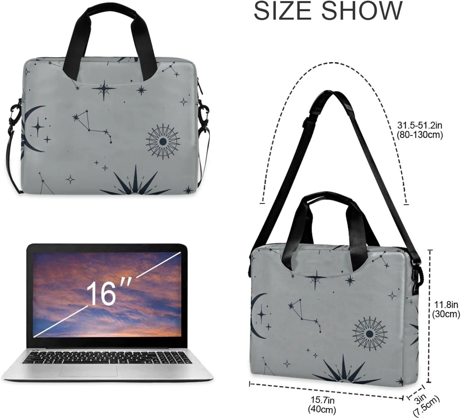 Laptop Bag for Women 15.6 Inch Laptop Tote Work Bag Professional Computer Briefcase Business Office Bag Handbag Multicolor 1