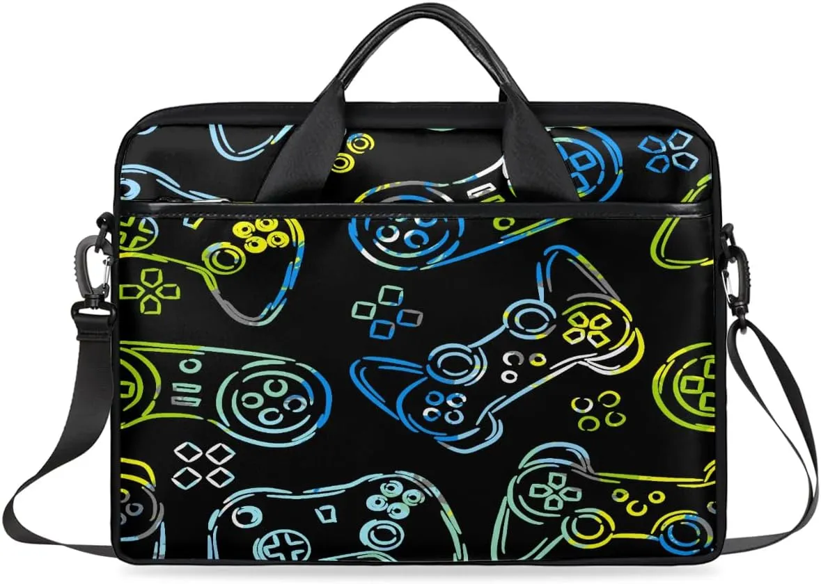 Laptop Bag for Women Men, 15.6 inch Messenger Shoulder Bags, Water Resistant Computer Bag Sleeve