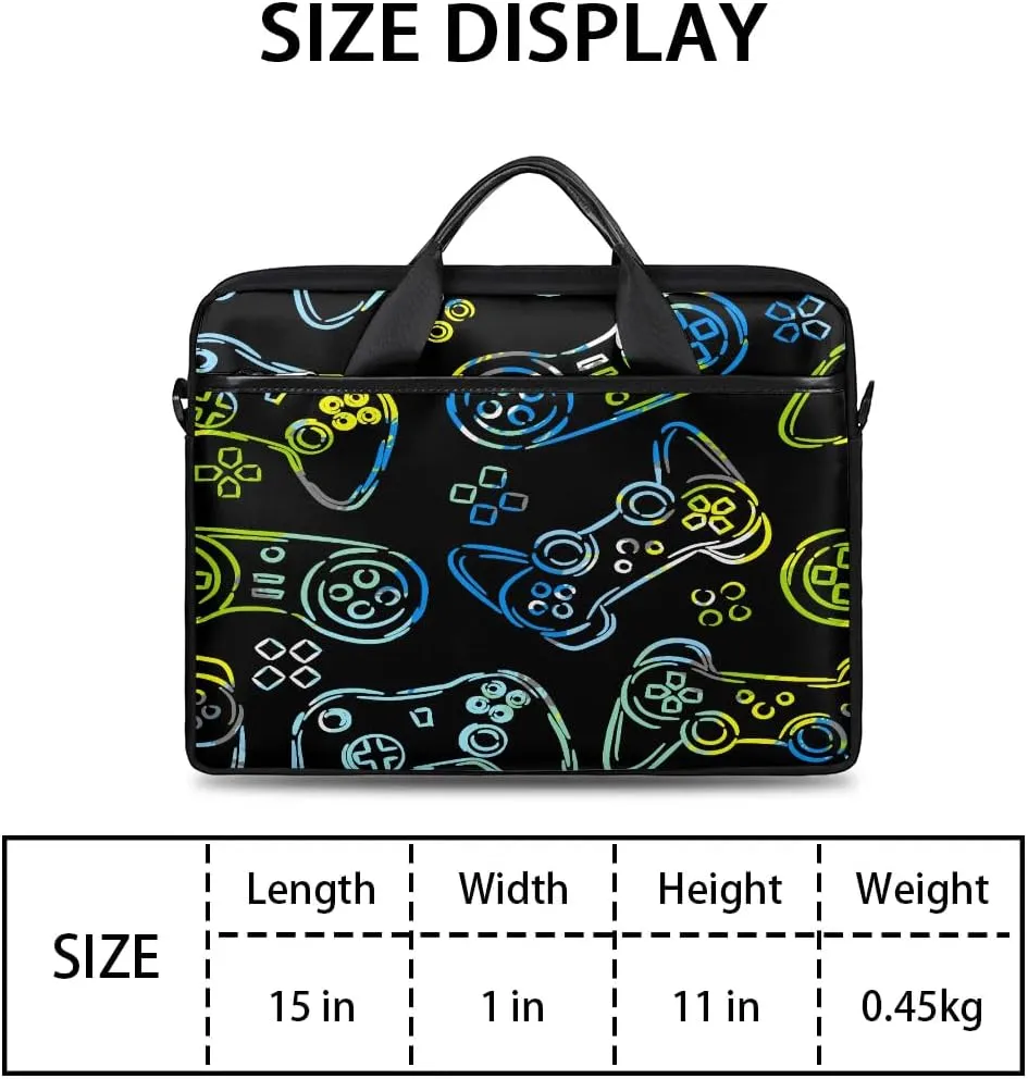 Laptop Bag for Women Men, 15.6 inch Messenger Shoulder Bags, Water Resistant Computer Bag Sleeve