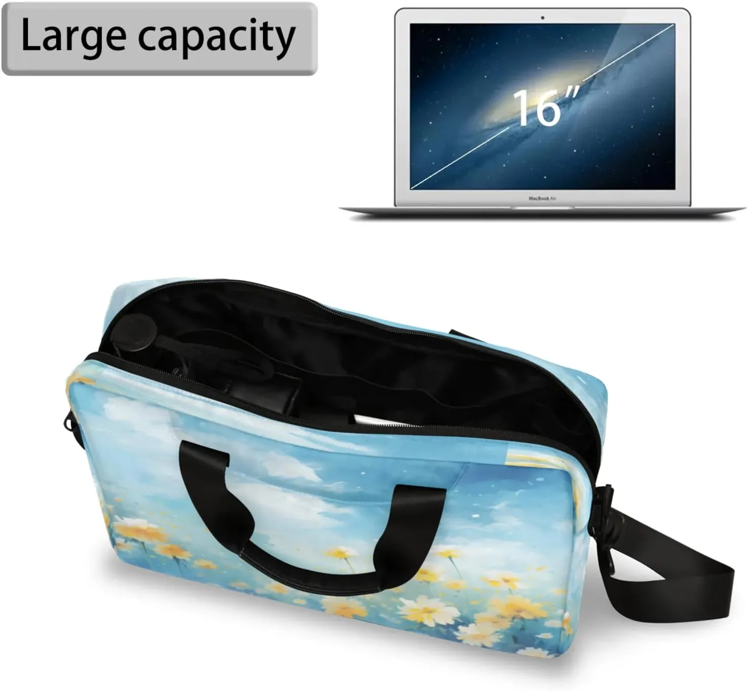 Laptop Carrying Case, Laptop and Tablet, Sleek Design, Water-Repellent Fabric, Business Casual, Casual Toploader