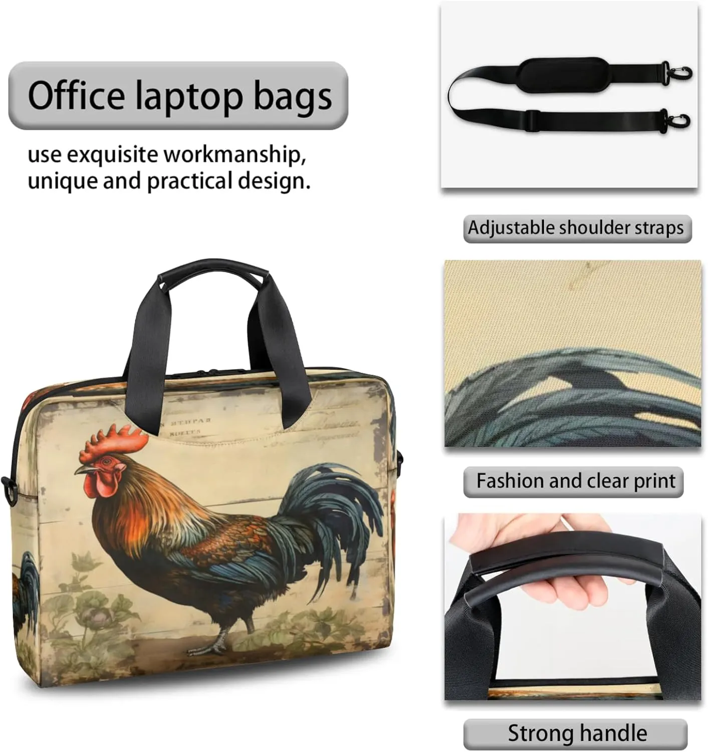 Laptop Carrying Case, Laptop and Tablet, Sleek Design, Water-Repellent Fabric, Business Casual, Casual Toploader
