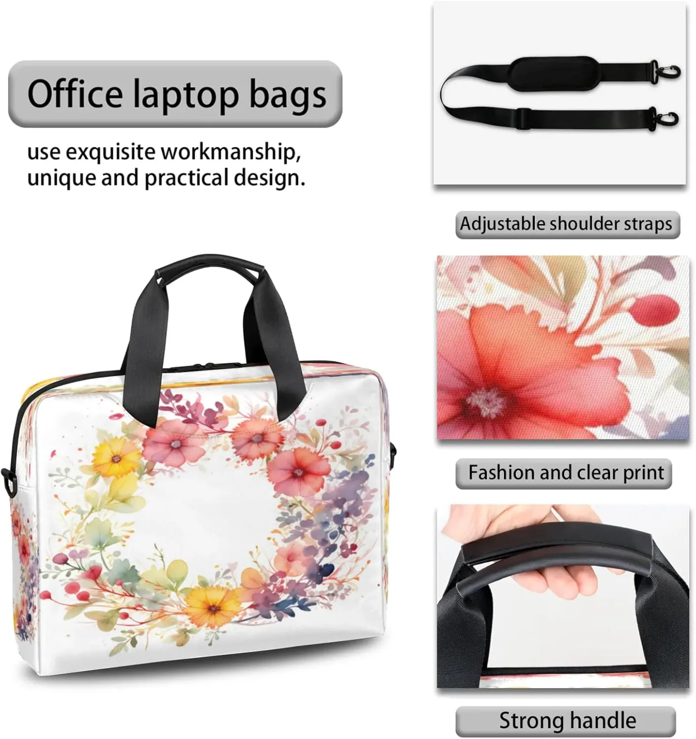 Laptop Carrying Case, Laptop and Tablet, Sleek Design, Water-Repellent Fabric, Business Casual, Casual Toploader