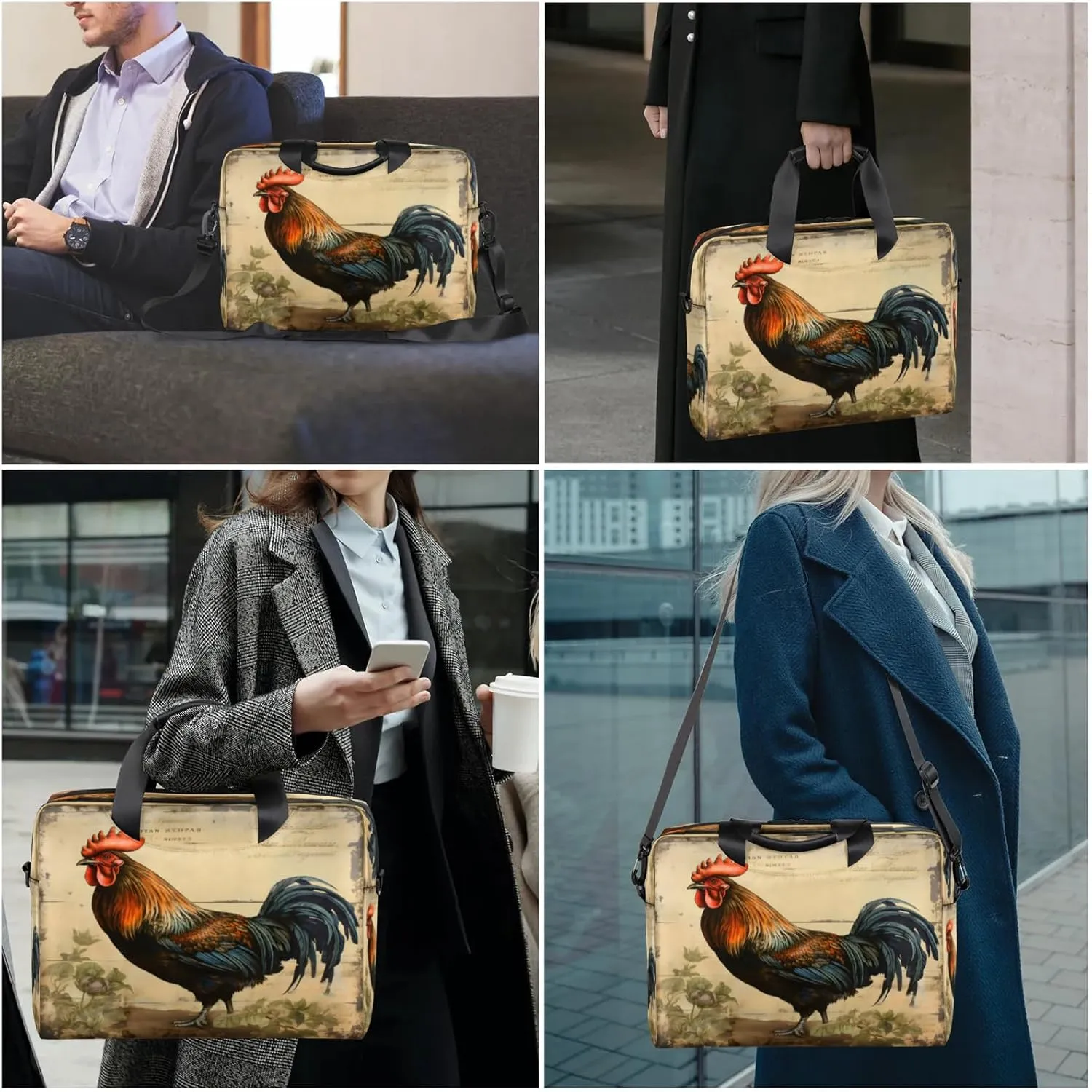 Laptop Carrying Case, Laptop and Tablet, Sleek Design, Water-Repellent Fabric, Business Casual, Casual Toploader