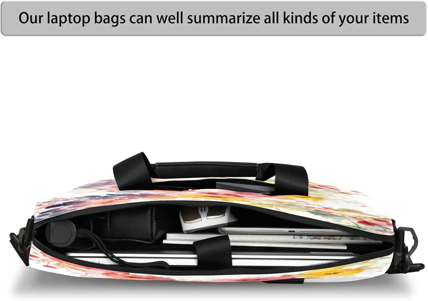 Laptop Carrying Case, Laptop and Tablet, Sleek Design, Water-Repellent Fabric, Business Casual, Casual Toploader