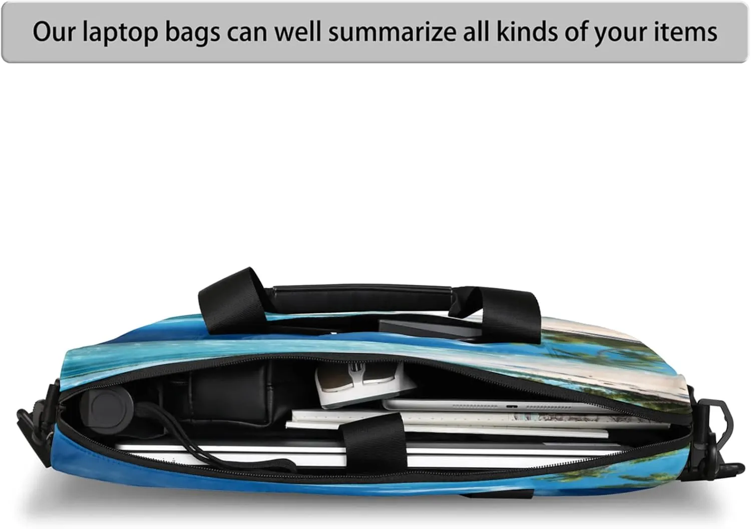 Laptop Carrying Case, Laptop and Tablet, Sleek Design, Water-Repellent Fabric, Business Casual, Casual Toploader