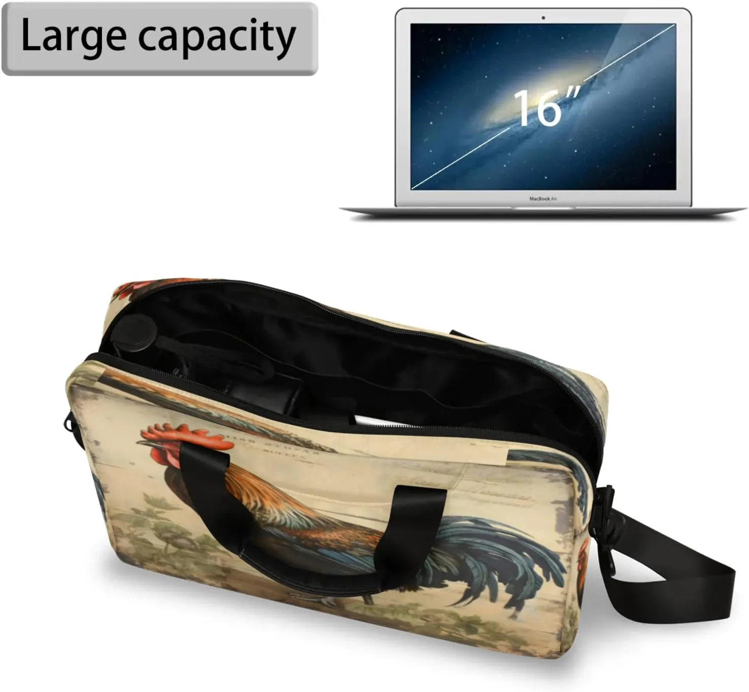 Laptop Carrying Case, Laptop and Tablet, Sleek Design, Water-Repellent Fabric, Business Casual, Casual Toploader
