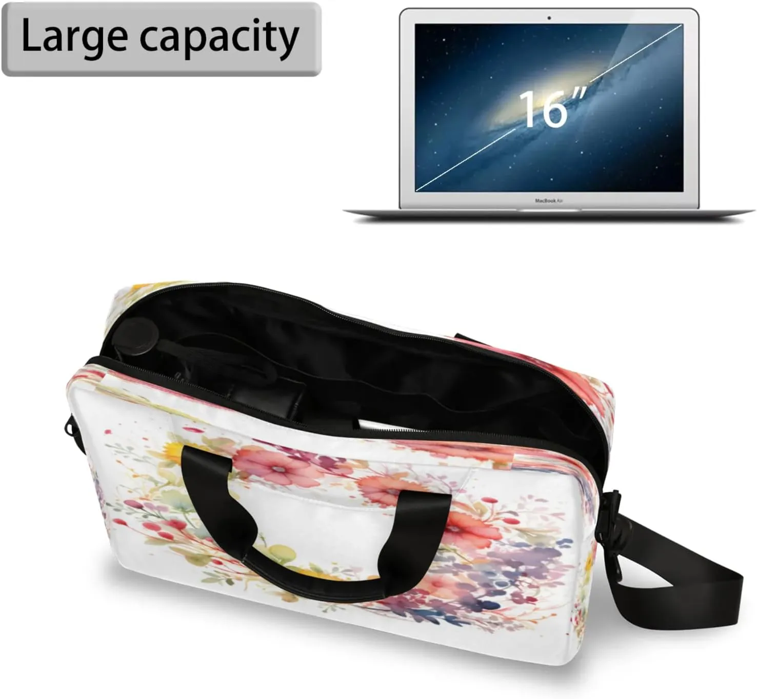 Laptop Carrying Case, Laptop and Tablet, Sleek Design, Water-Repellent Fabric, Business Casual, Casual Toploader