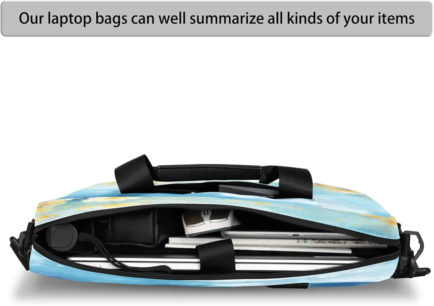 Laptop Carrying Case, Laptop and Tablet, Sleek Design, Water-Repellent Fabric, Business Casual, Casual Toploader