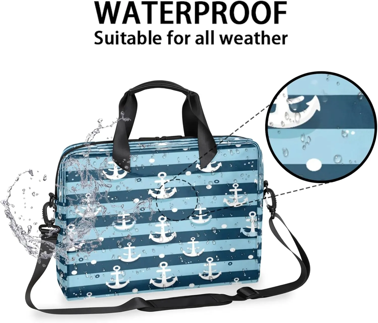 Laptop Carrying Case, Laptop and Tablet, Sleek Design, Water-Repellent Fabric, Business Casual, Casual Toploader