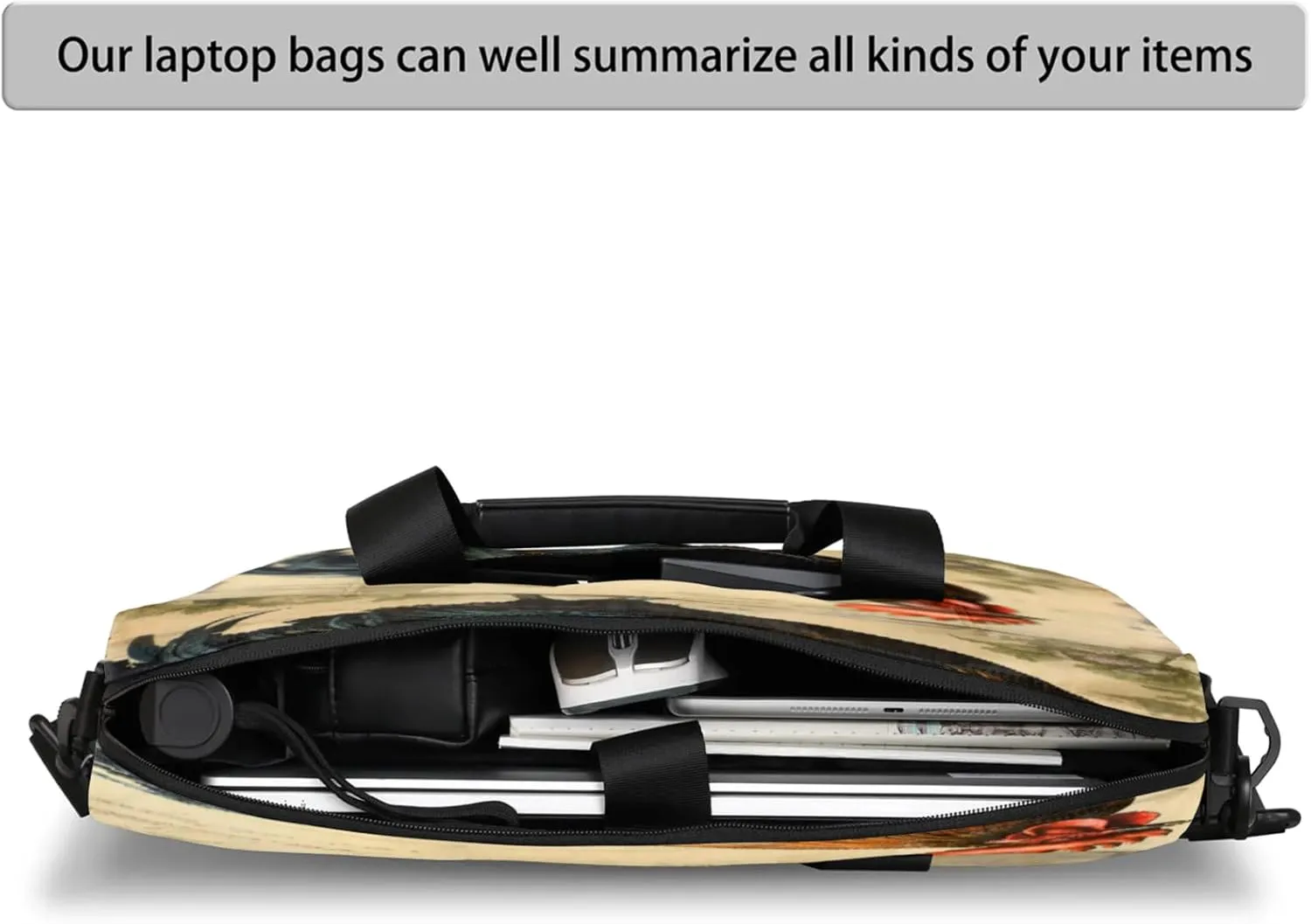 Laptop Carrying Case, Laptop and Tablet, Sleek Design, Water-Repellent Fabric, Business Casual, Casual Toploader