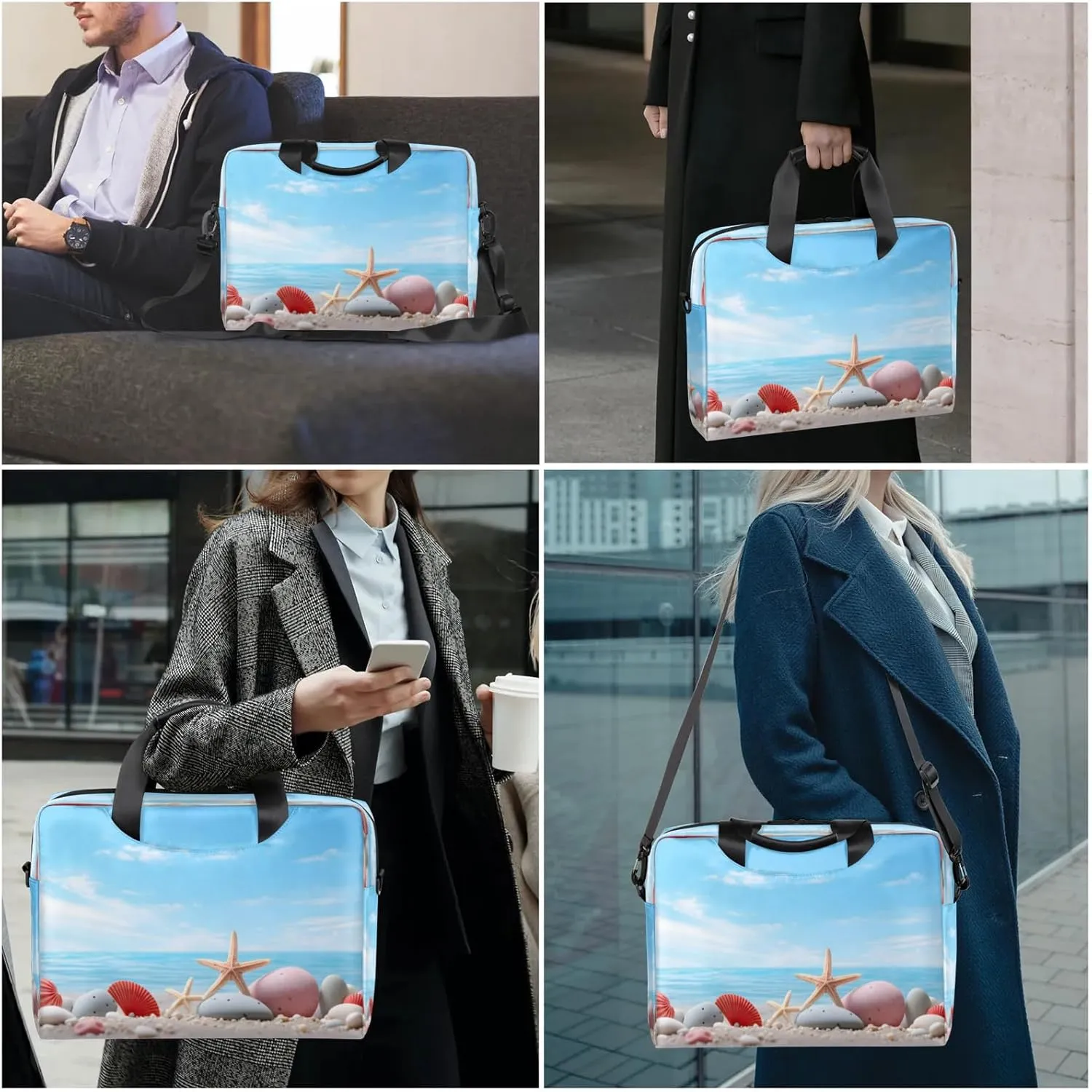Laptop Carrying Case, Laptop and Tablet, Sleek Design, Water-Repellent Fabric, Business Casual, Casual Toploader