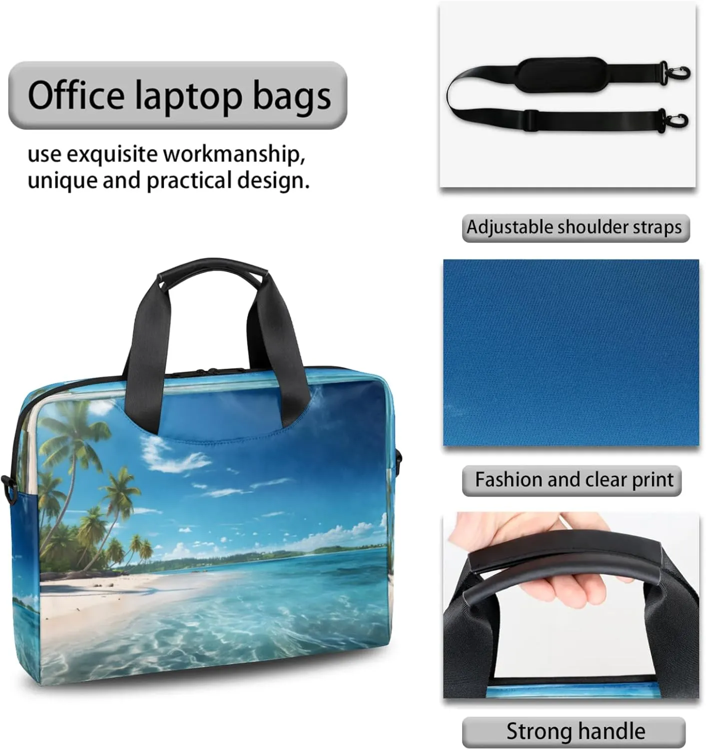 Laptop Carrying Case, Laptop and Tablet, Sleek Design, Water-Repellent Fabric, Business Casual, Casual Toploader