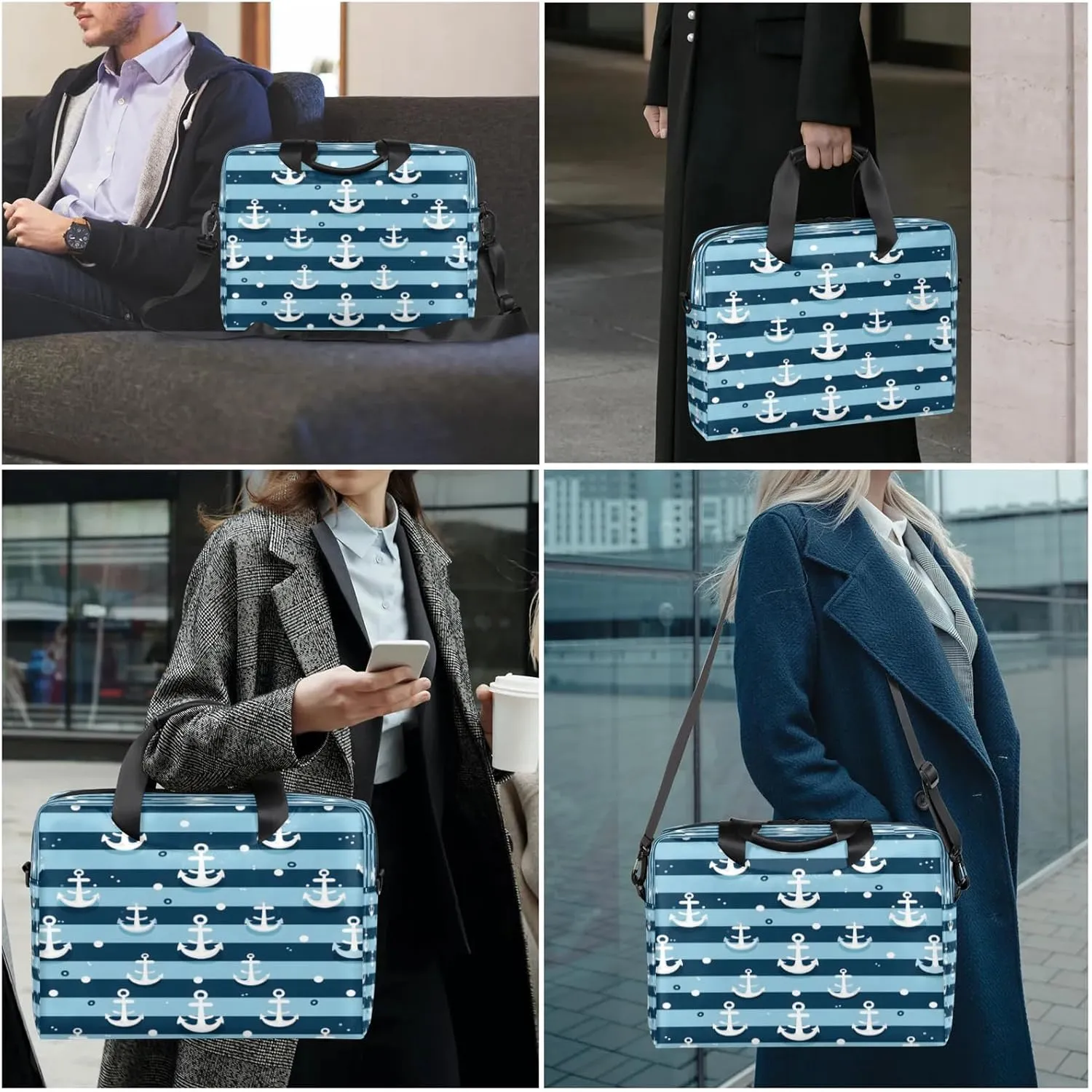 Laptop Carrying Case, Laptop and Tablet, Sleek Design, Water-Repellent Fabric, Business Casual, Casual Toploader