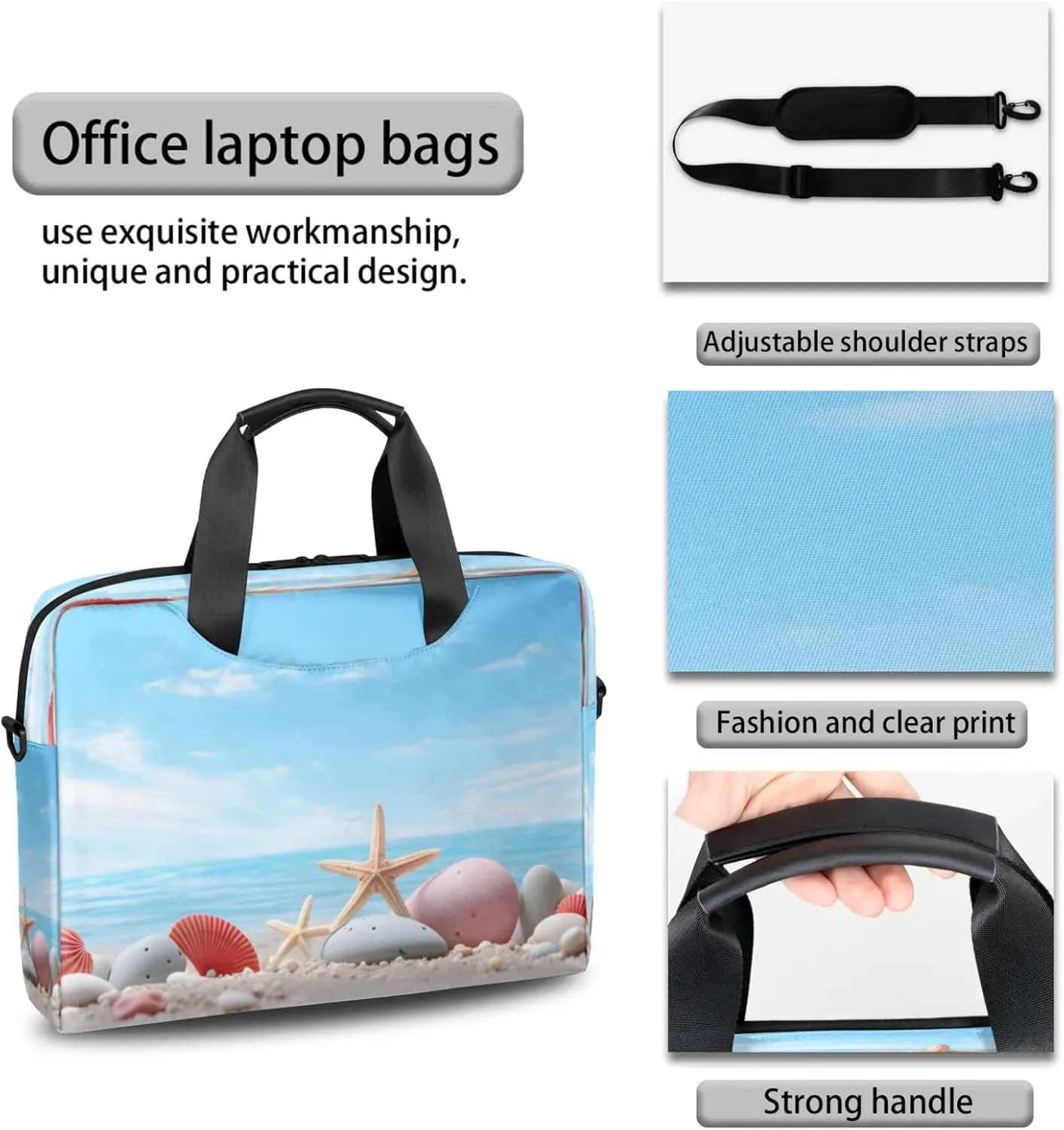 Laptop Carrying Case, Laptop and Tablet, Sleek Design, Water-Repellent Fabric, Business Casual, Casual Toploader