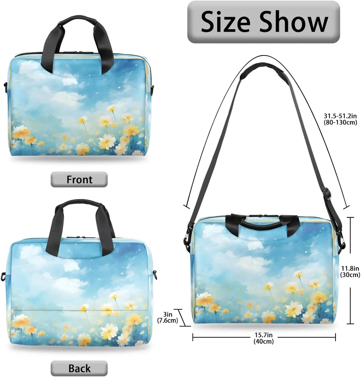 Laptop Carrying Case, Laptop and Tablet, Sleek Design, Water-Repellent Fabric, Business Casual, Casual Toploader
