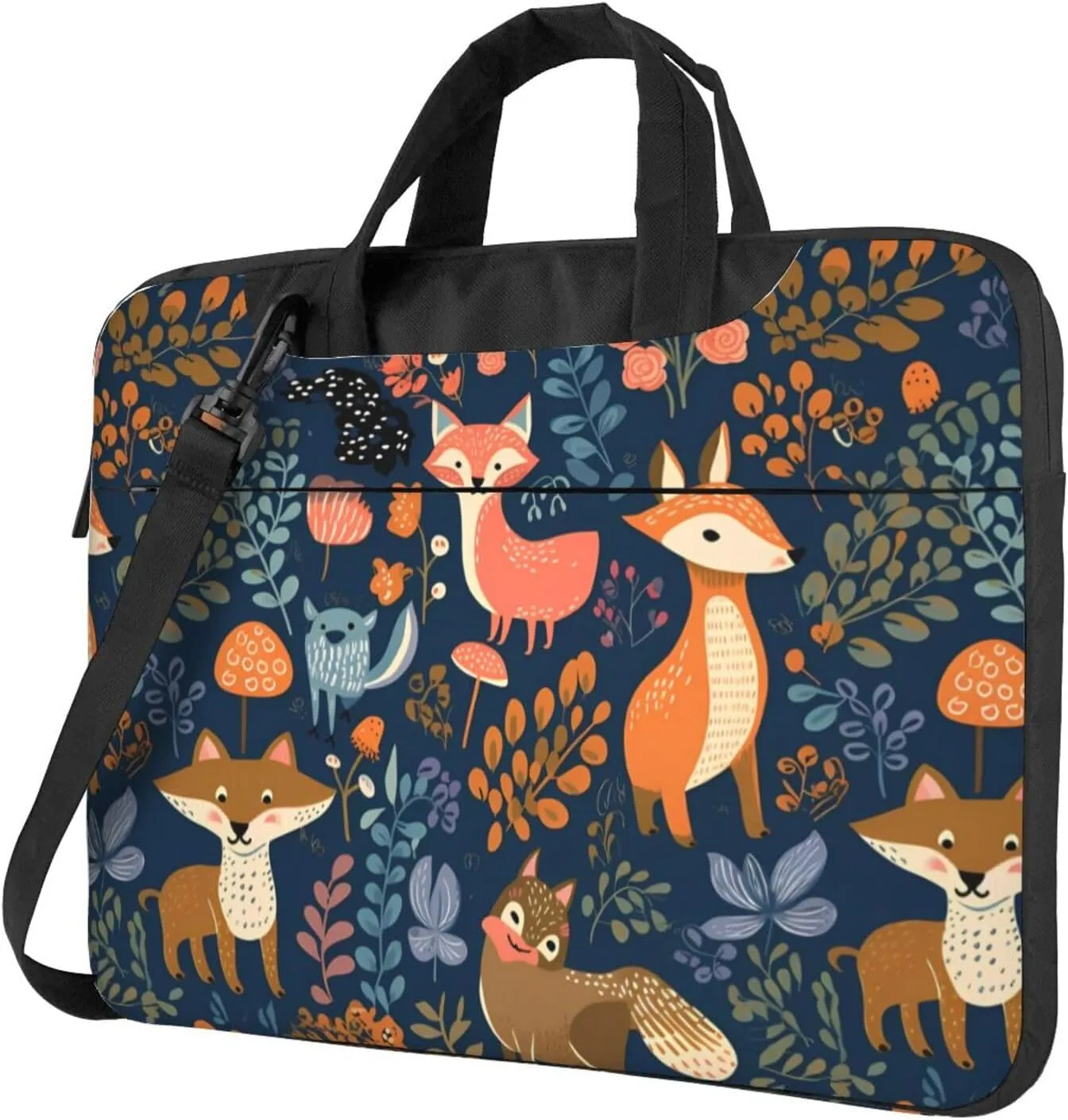 Laptop Crossbody Bag fit,Funny Pumpkin Laptop Briefcase, Suitable for teachers students Office Workers