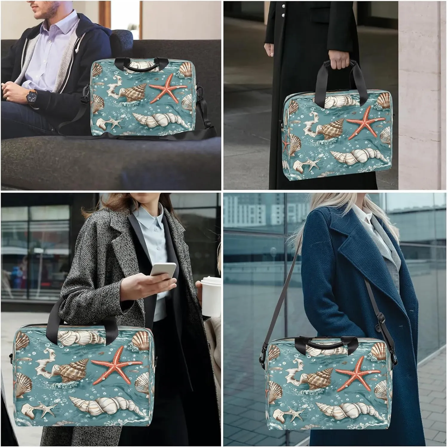 Laptop Shoulder Bag Compatible with Handle, Messenger Shoulder Case for Laptop or Tablet, Laptop Carrying Case