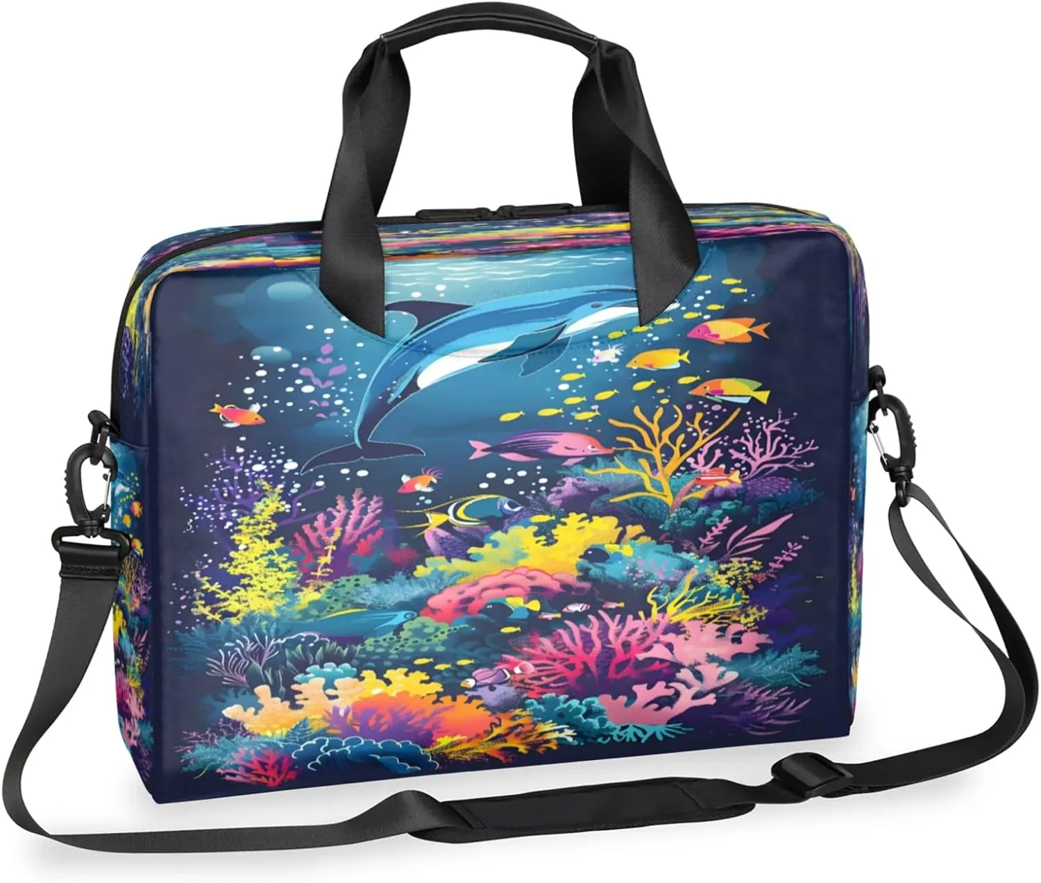 Laptop Shoulder Bag Compatible with Handle, Messenger Shoulder Case for Laptop or Tablet, Laptop Carrying Case