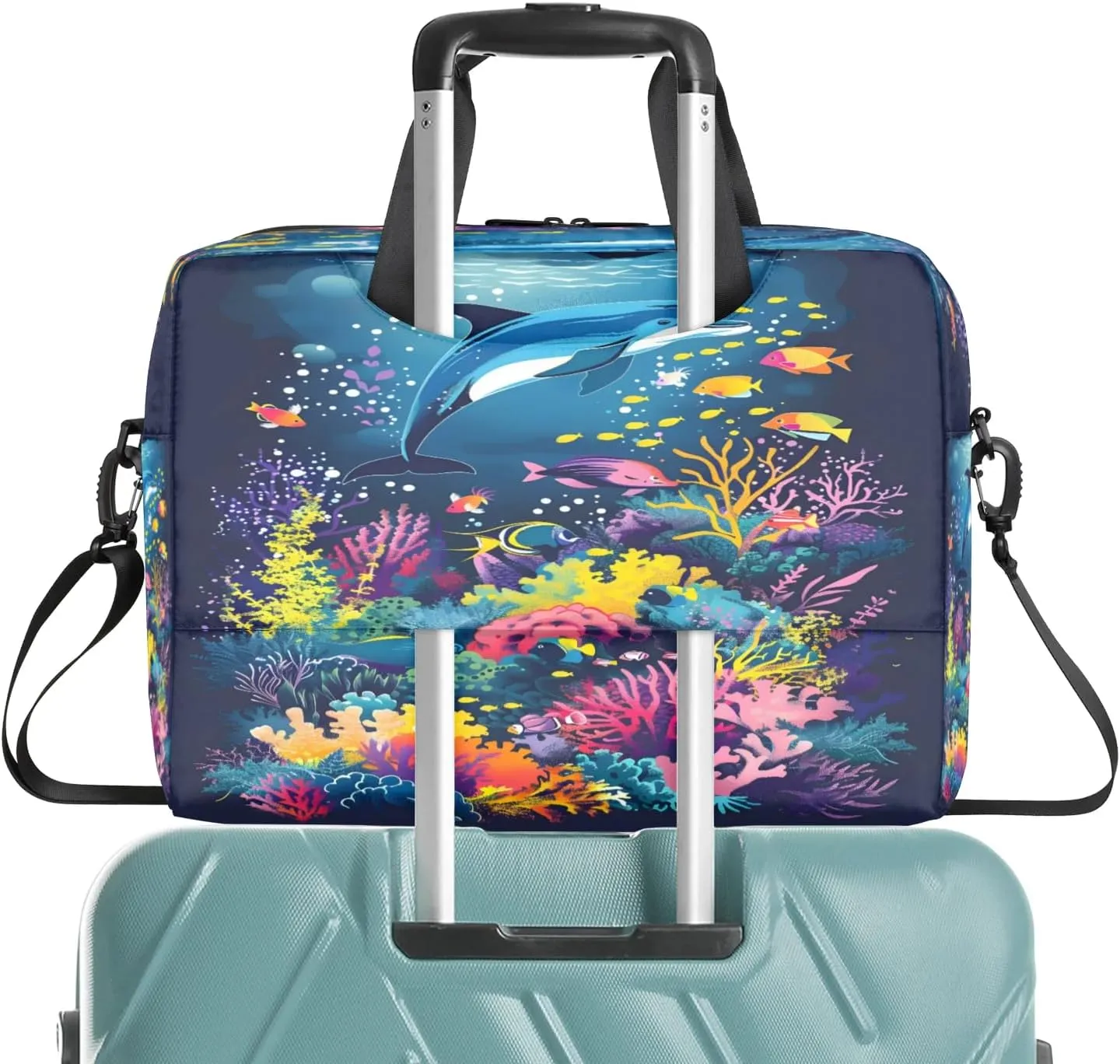 Laptop Shoulder Bag Compatible with Handle, Messenger Shoulder Case for Laptop or Tablet, Laptop Carrying Case