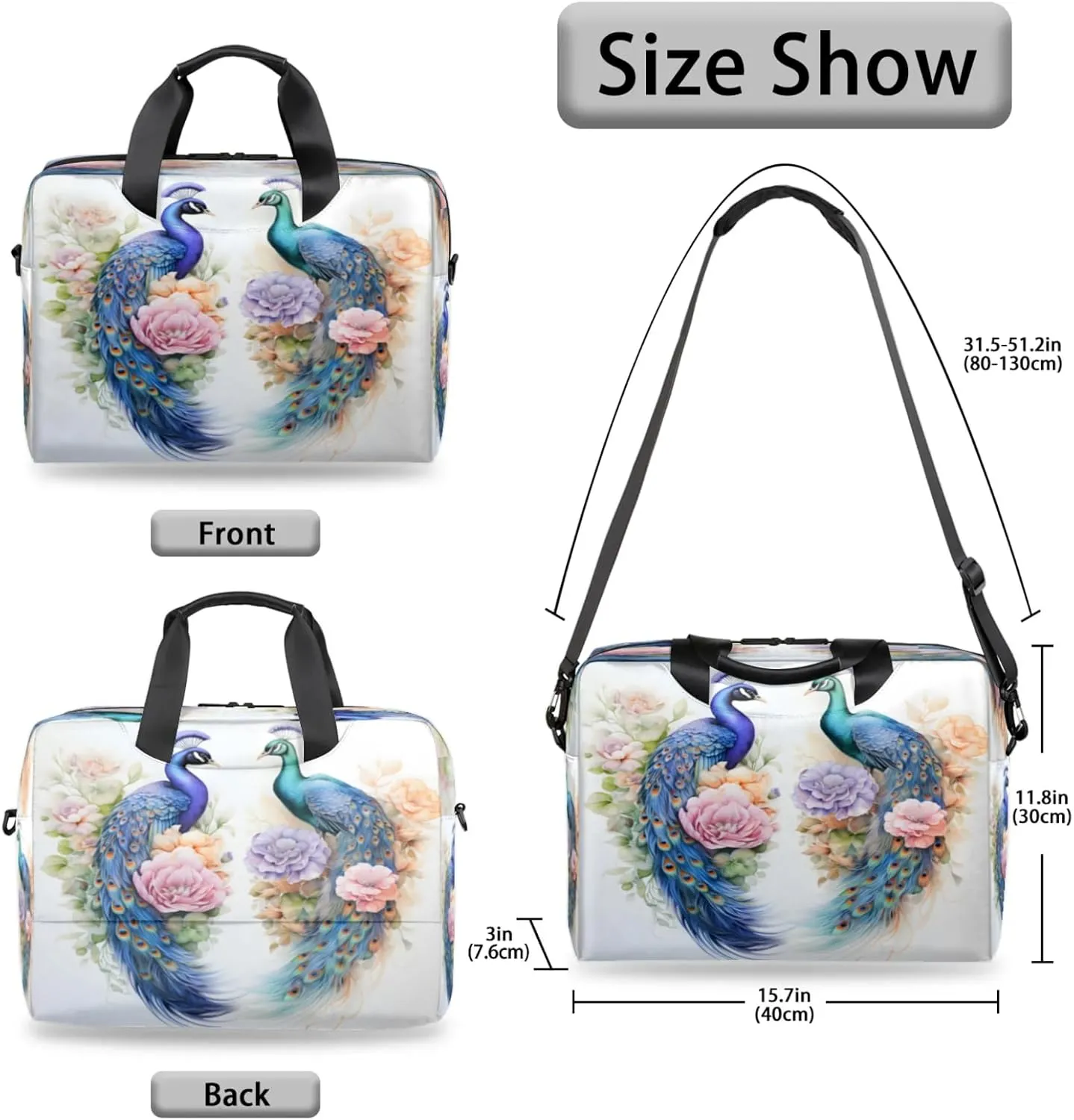 Laptop Shoulder Bag Compatible with Handle, Messenger Shoulder Case for Laptop or Tablet, Laptop Carrying Case