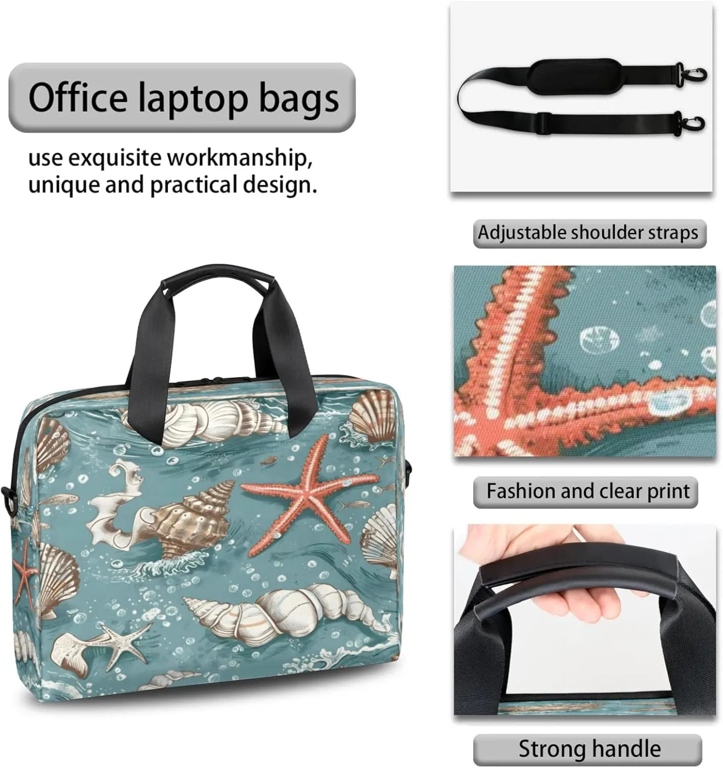 Laptop Shoulder Bag Compatible with Handle, Messenger Shoulder Case for Laptop or Tablet, Laptop Carrying Case
