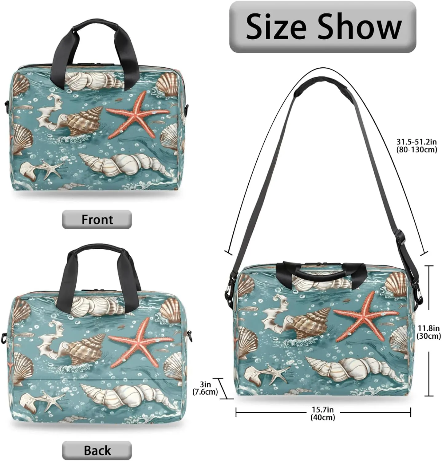 Laptop Shoulder Bag Compatible with Handle, Messenger Shoulder Case for Laptop or Tablet, Laptop Carrying Case