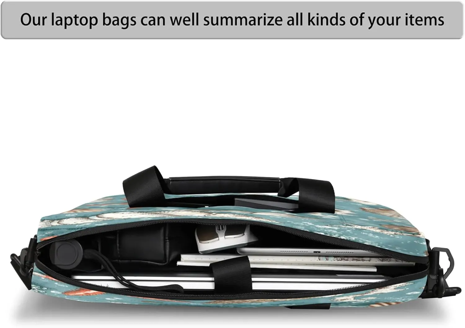 Laptop Shoulder Bag Compatible with Handle, Messenger Shoulder Case for Laptop or Tablet, Laptop Carrying Case