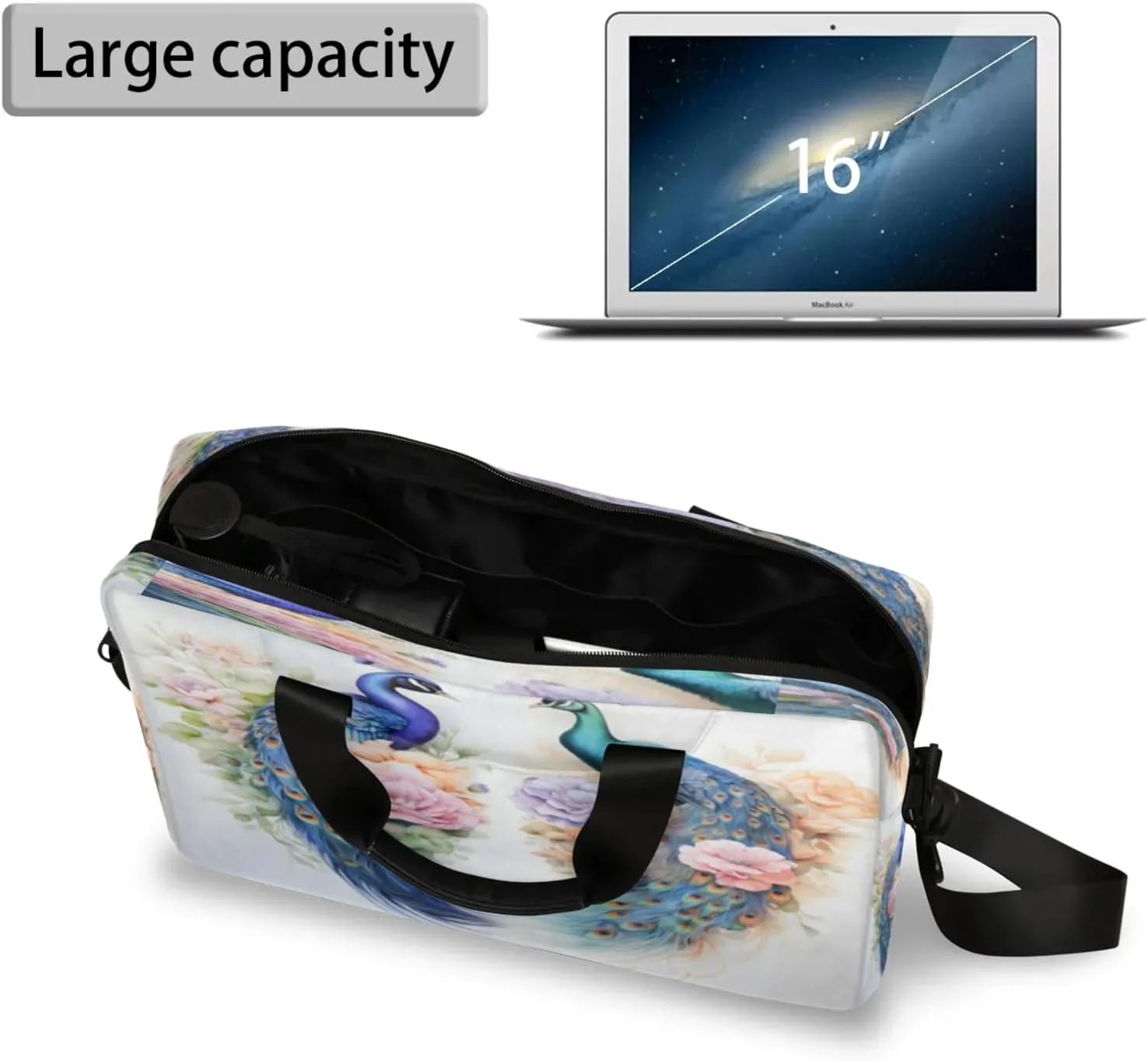Laptop Shoulder Bag Compatible with Handle, Messenger Shoulder Case for Laptop or Tablet, Laptop Carrying Case